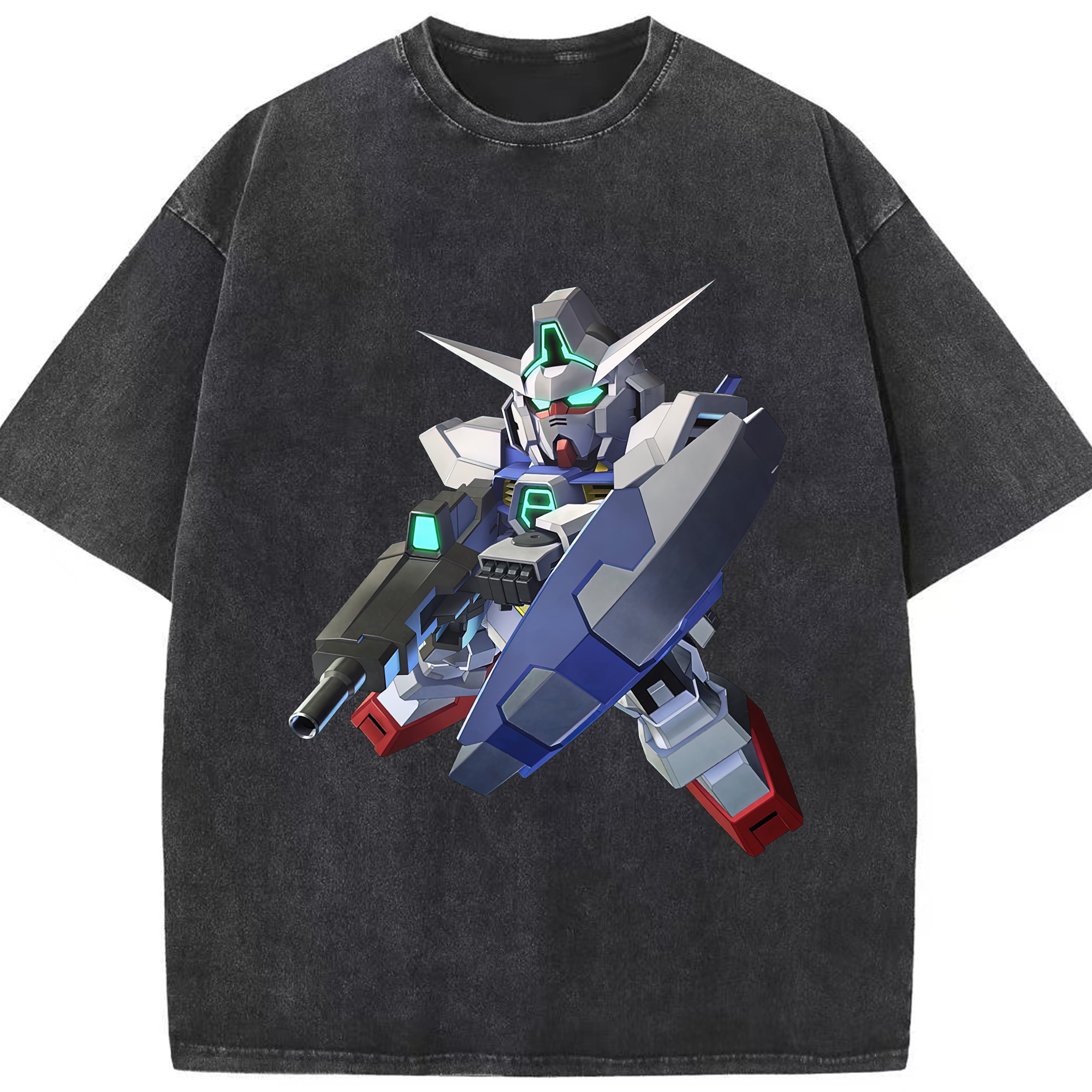 （画像用） 機動戦士ガンダム Mobile Suit Gundam 綿100% ヴィンテージ風 半袖Tシャツ（フロントプリント）