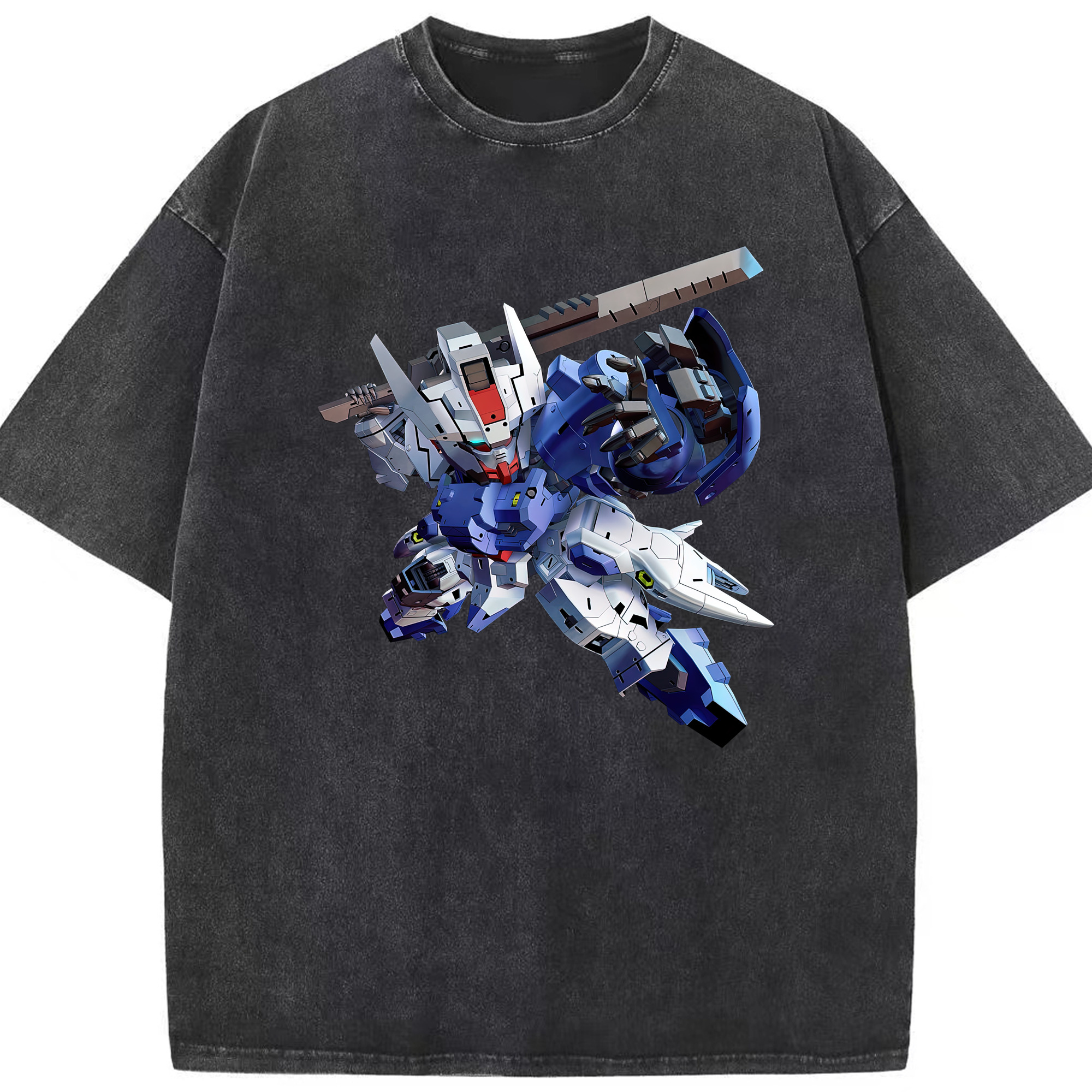 （画像用） 機動戦士ガンダム Mobile Suit Gundam 綿100% ヴィンテージ風 半袖Tシャツ（フロントプリント）
