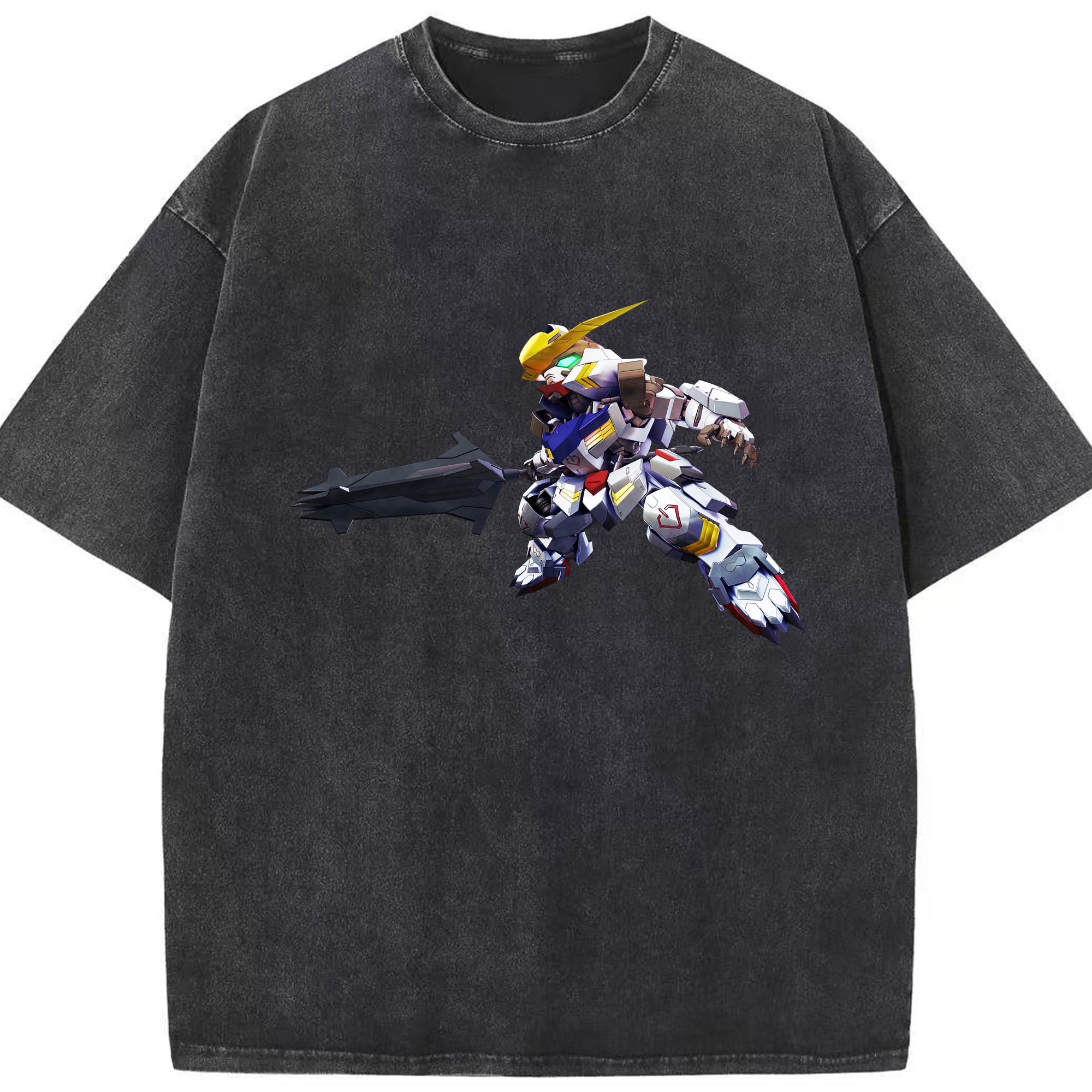 （画像用） 機動戦士ガンダム Mobile Suit Gundam 綿100% ヴィンテージ風 半袖Tシャツ（フロントプリント）