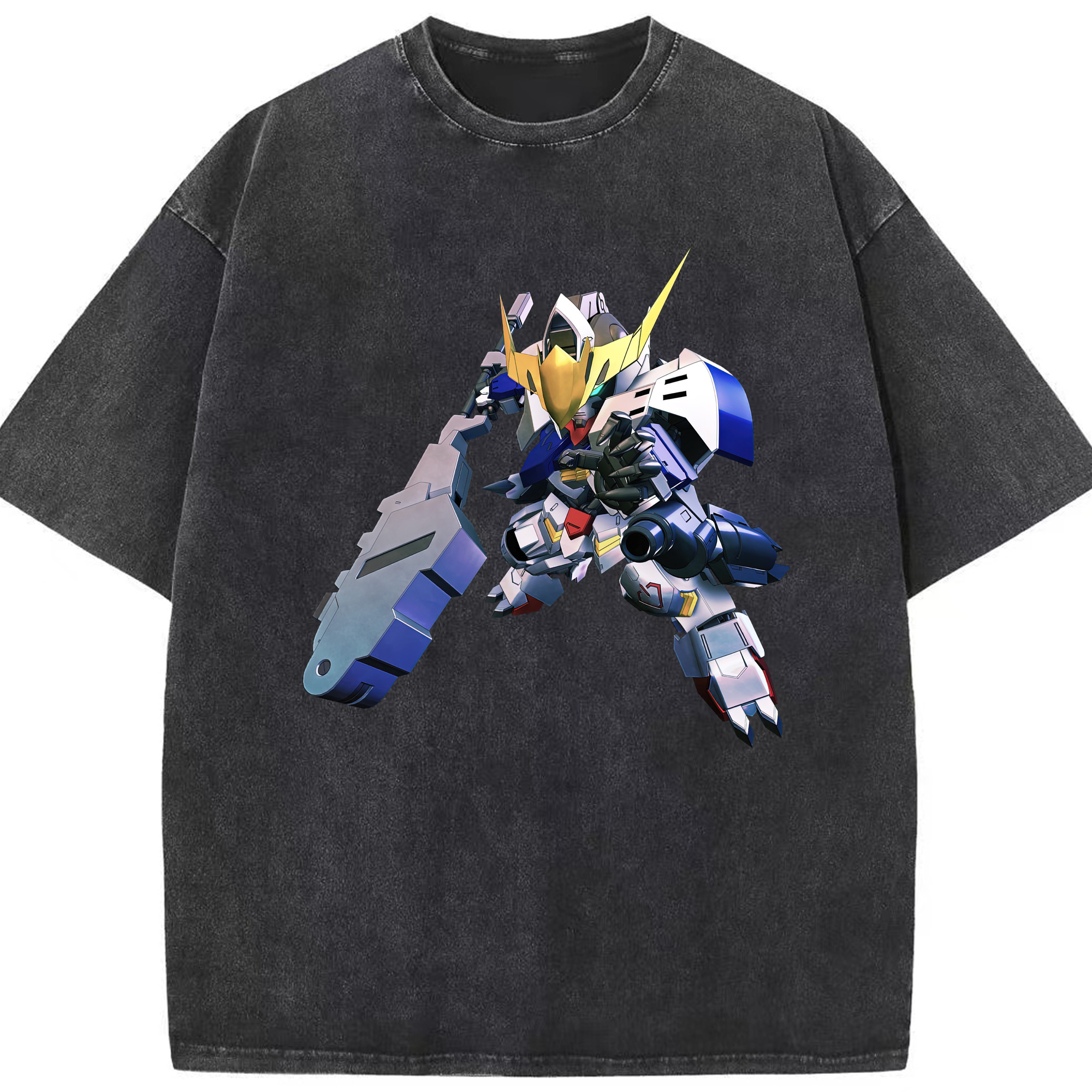 （画像用） 機動戦士ガンダム Mobile Suit Gundam 綿100% ヴィンテージ風 半袖Tシャツ（フロントプリント）