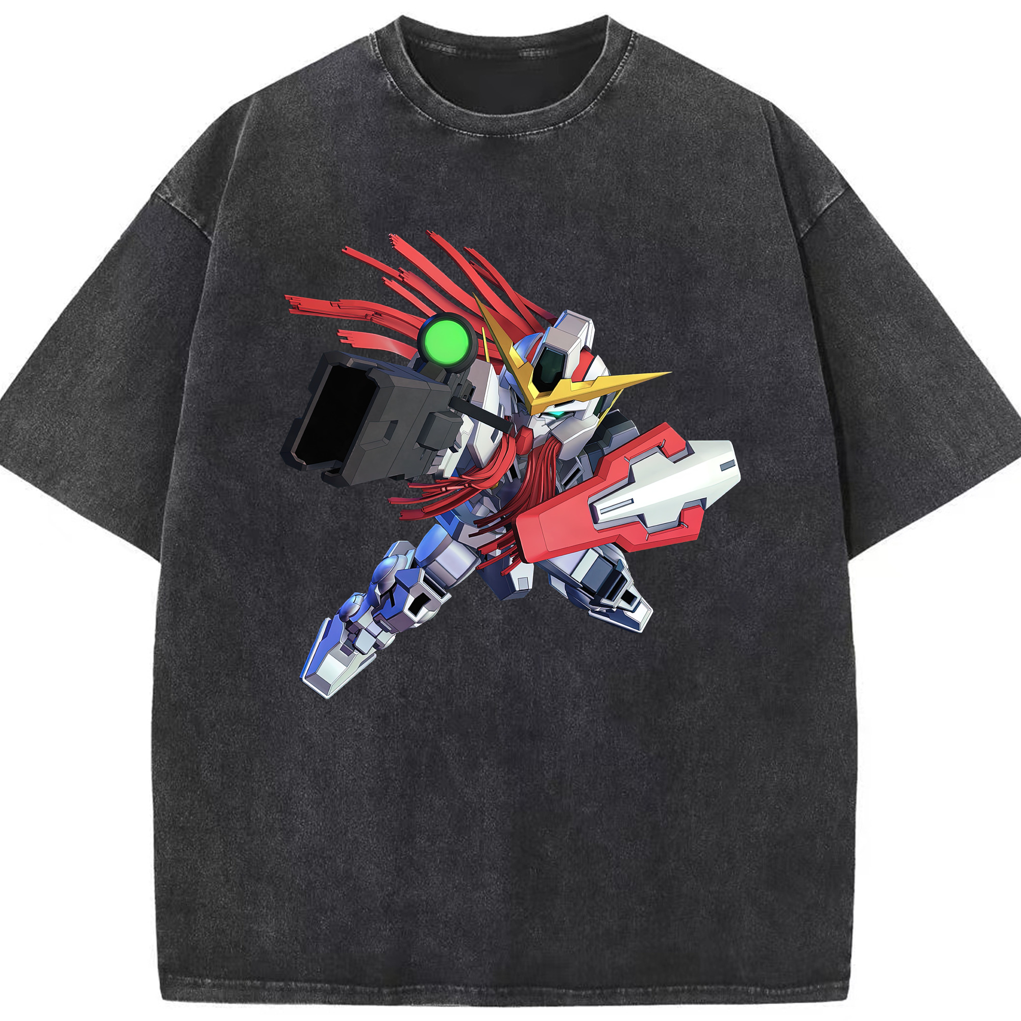 （画像用） 機動戦士ガンダム Mobile Suit Gundam 綿100% ヴィンテージ風 半袖Tシャツ（フロントプリント）