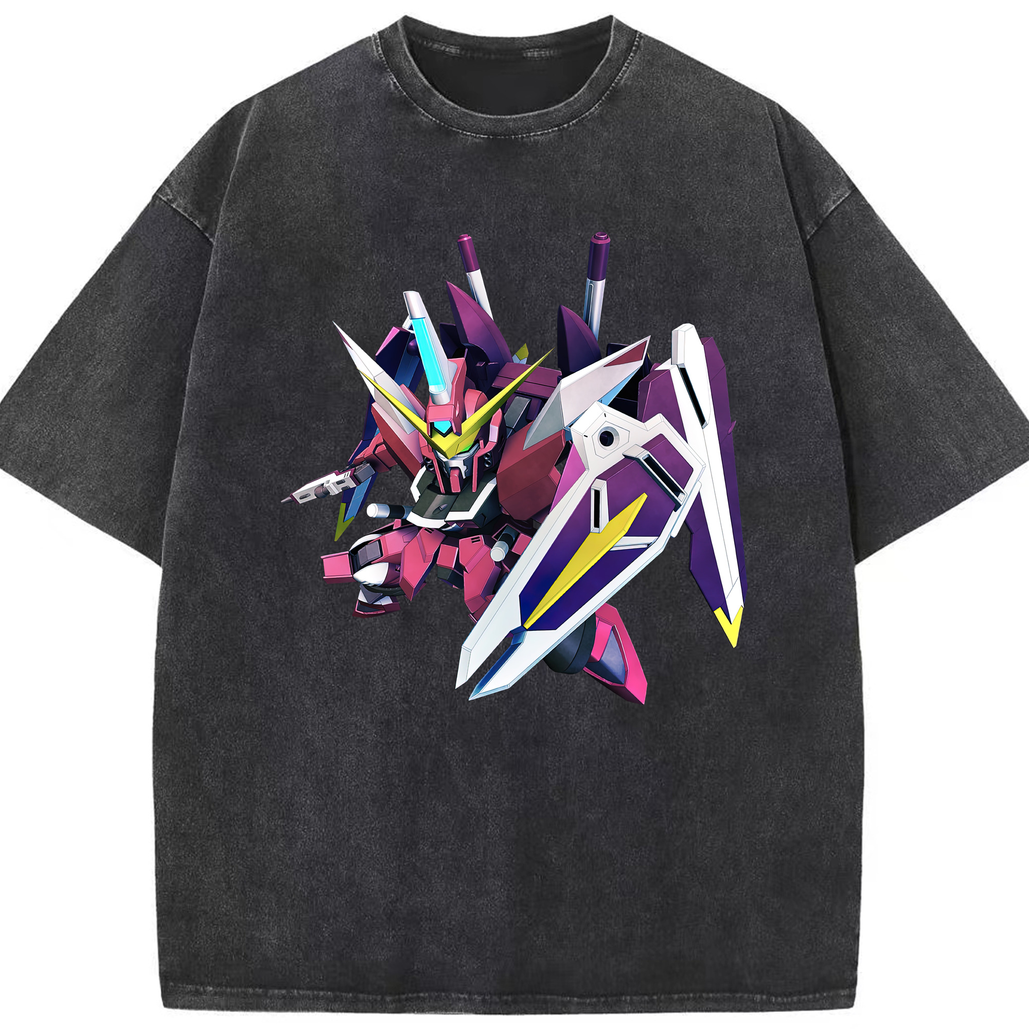 （画像用） 機動戦士ガンダム Mobile Suit Gundam 綿100% ヴィンテージ風 半袖Tシャツ（フロントプリント）
