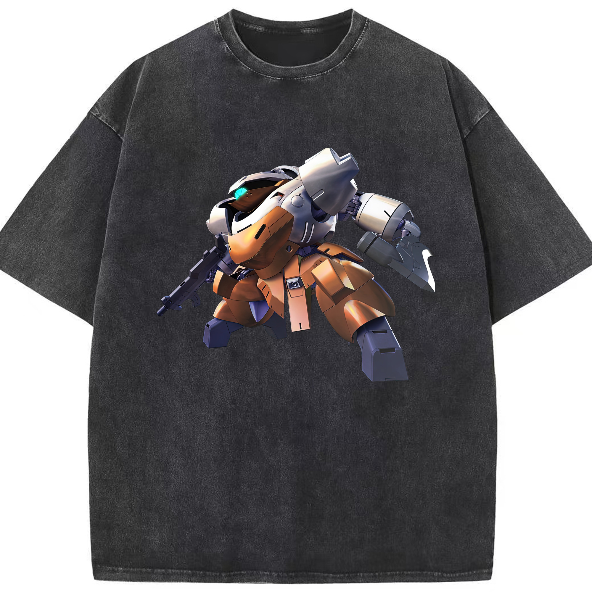 （画像用） 機動戦士ガンダム Mobile Suit Gundam 綿100% ヴィンテージ風 半袖Tシャツ（フロントプリント）