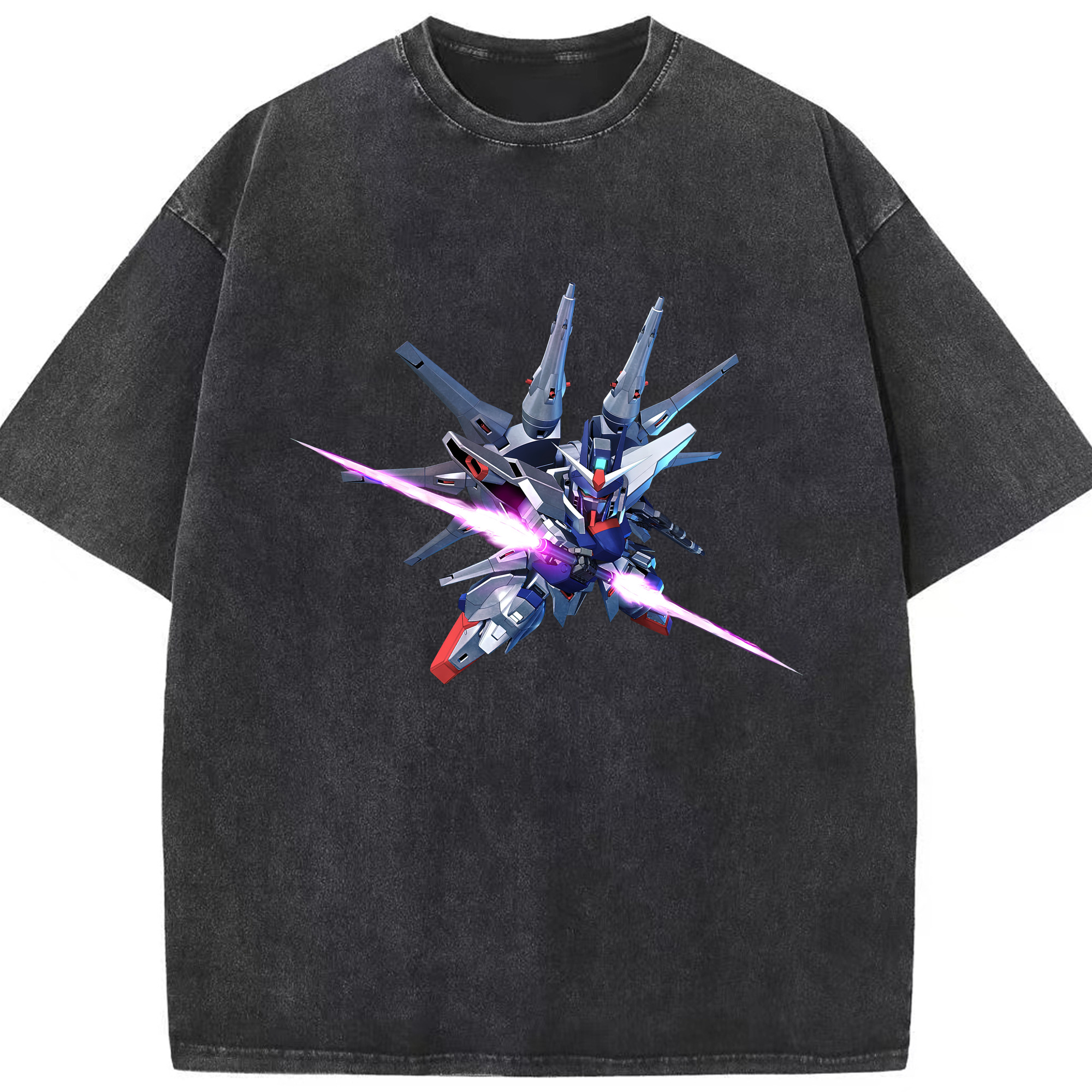 （画像用） 機動戦士ガンダム Mobile Suit Gundam 綿100% ヴィンテージ風 半袖Tシャツ（フロントプリント）
