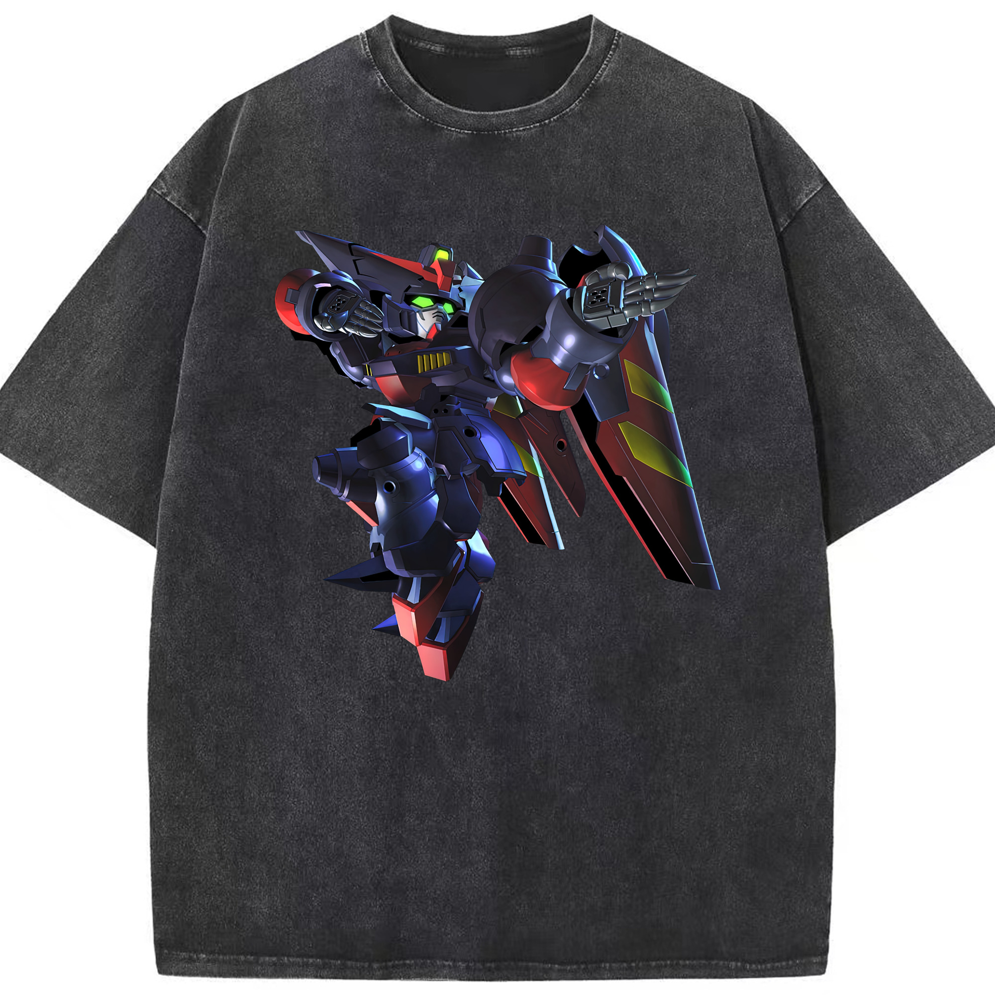 （画像用） 機動戦士ガンダム Mobile Suit Gundam 綿100% ヴィンテージ風 半袖Tシャツ（フロントプリント）