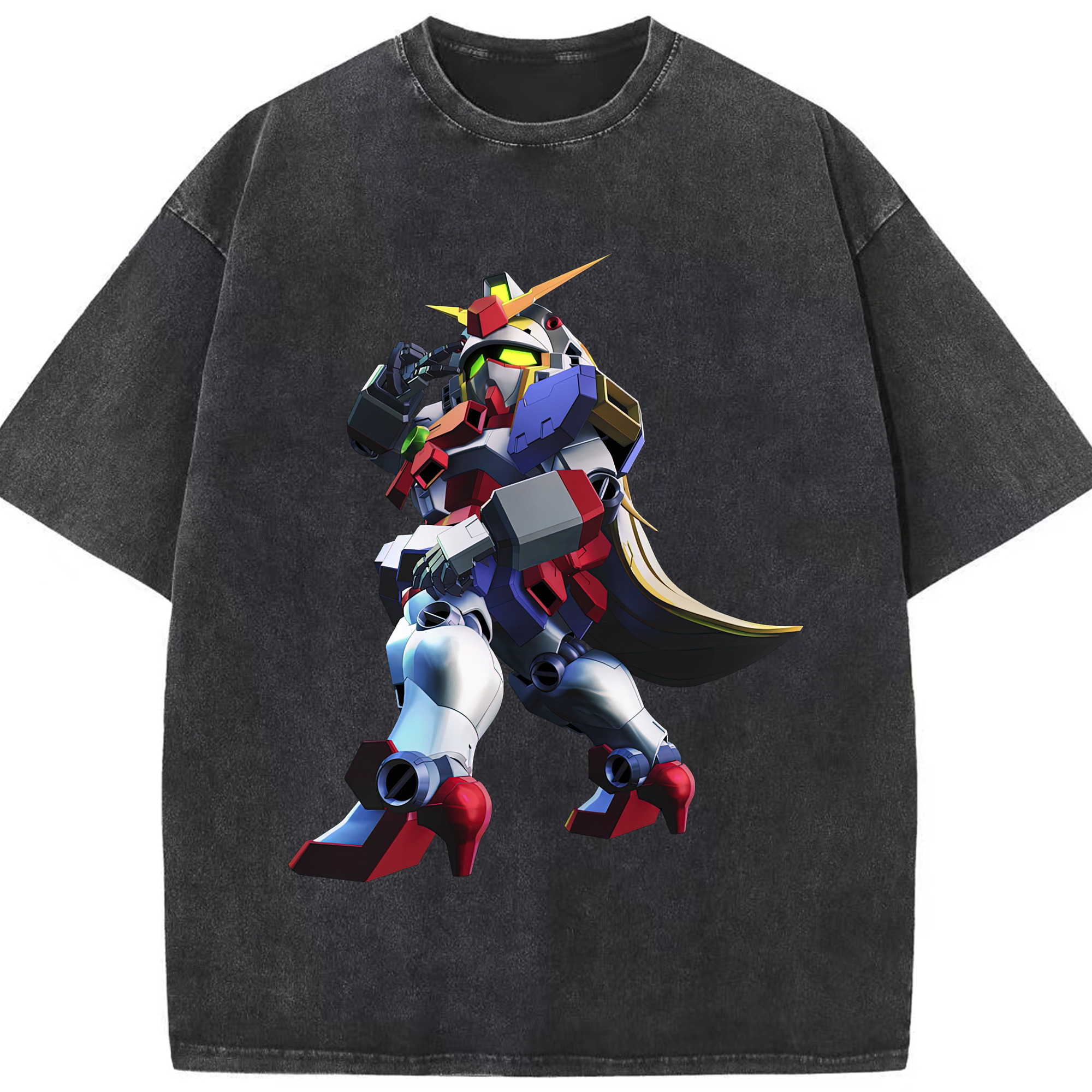 （画像用） 機動戦士ガンダム Mobile Suit Gundam 綿100% ヴィンテージ風 半袖Tシャツ（フロントプリント）