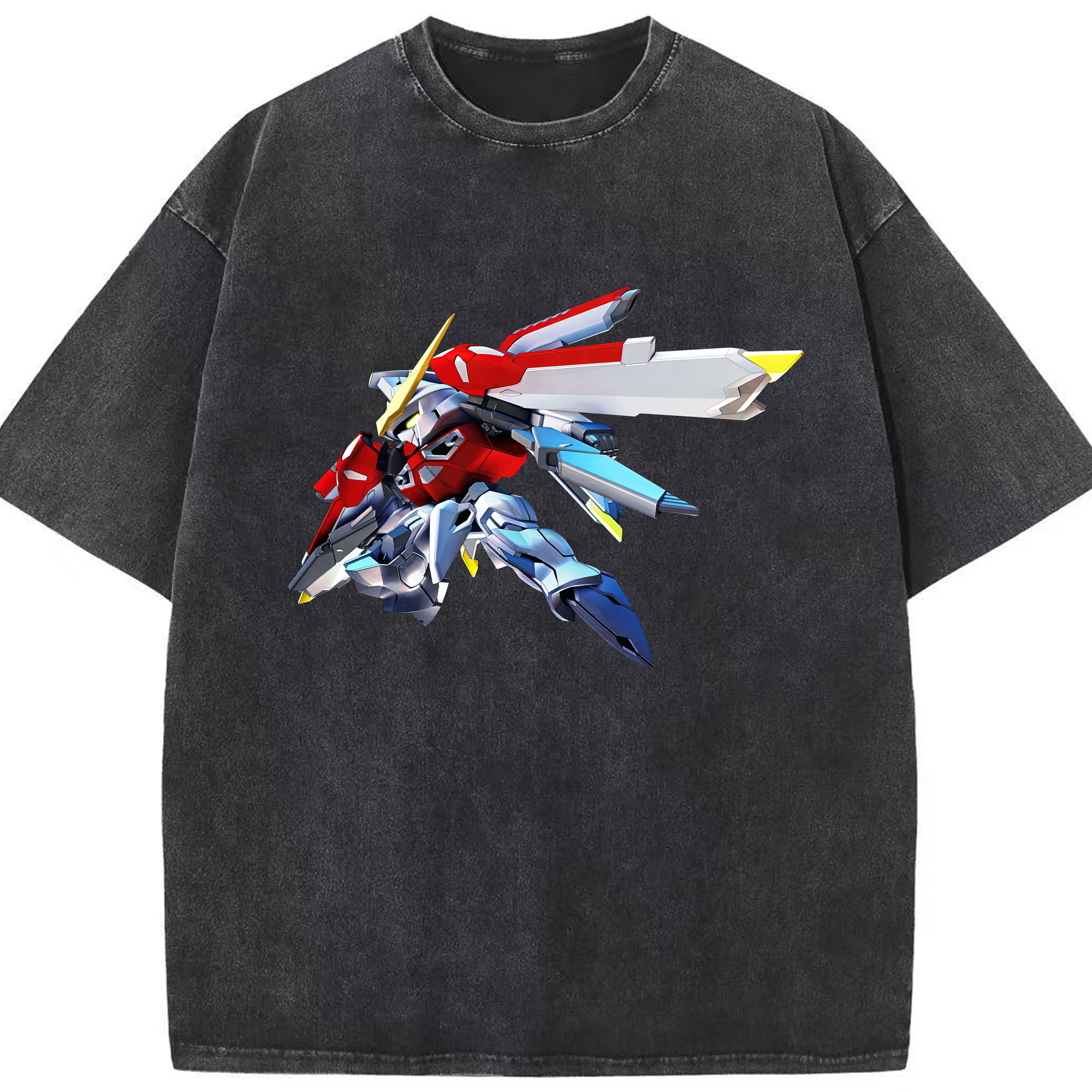 （画像用） 機動戦士ガンダム Mobile Suit Gundam 綿100% ヴィンテージ風 半袖Tシャツ（フロントプリント）