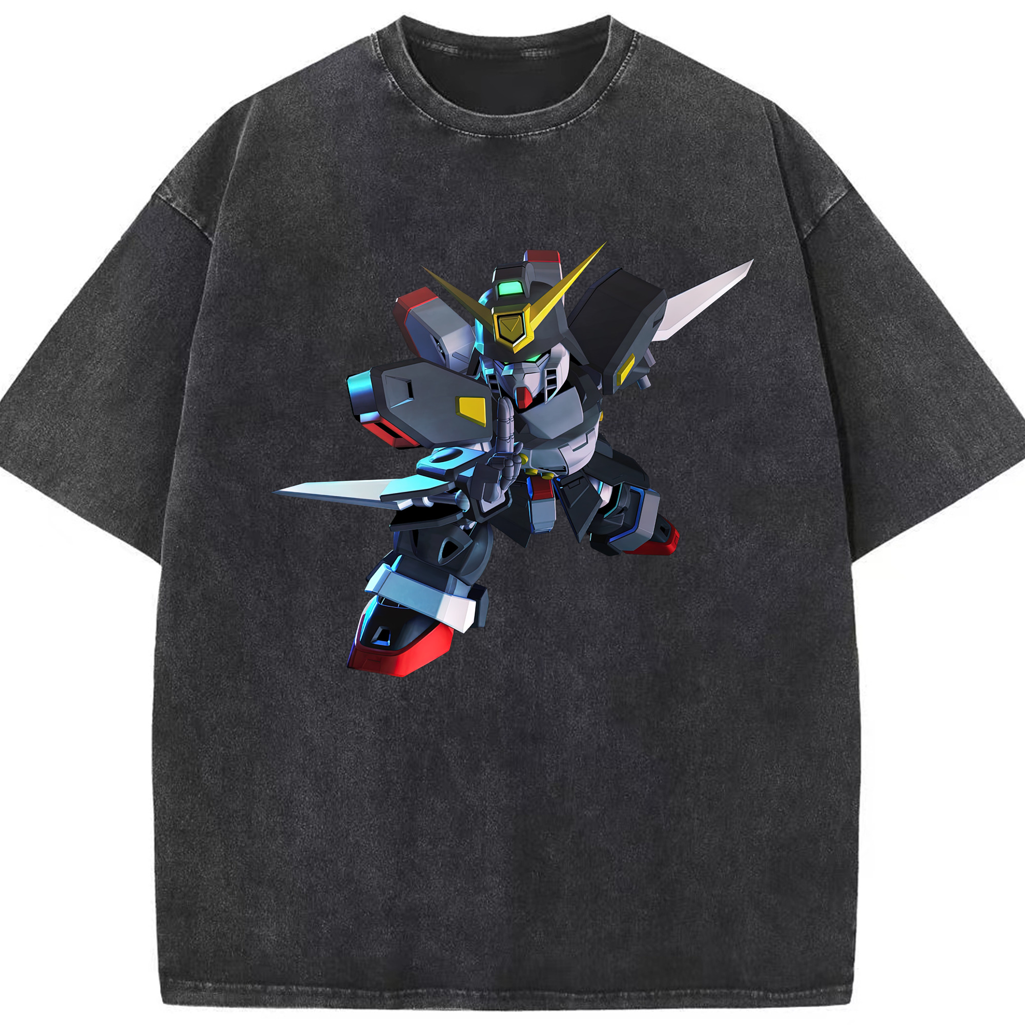 （画像用） 機動戦士ガンダム Mobile Suit Gundam 綿100% ヴィンテージ風 半袖Tシャツ（フロントプリント）
