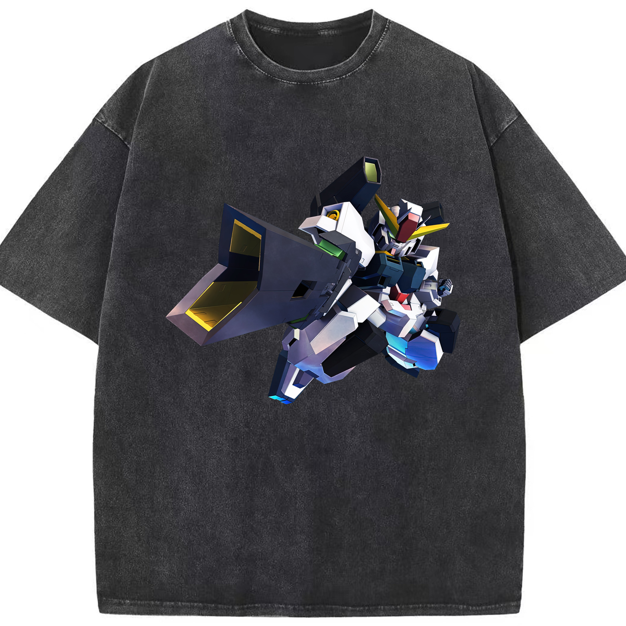 （画像用） 機動戦士ガンダム Mobile Suit Gundam 綿100% ヴィンテージ風 半袖Tシャツ（フロントプリント）