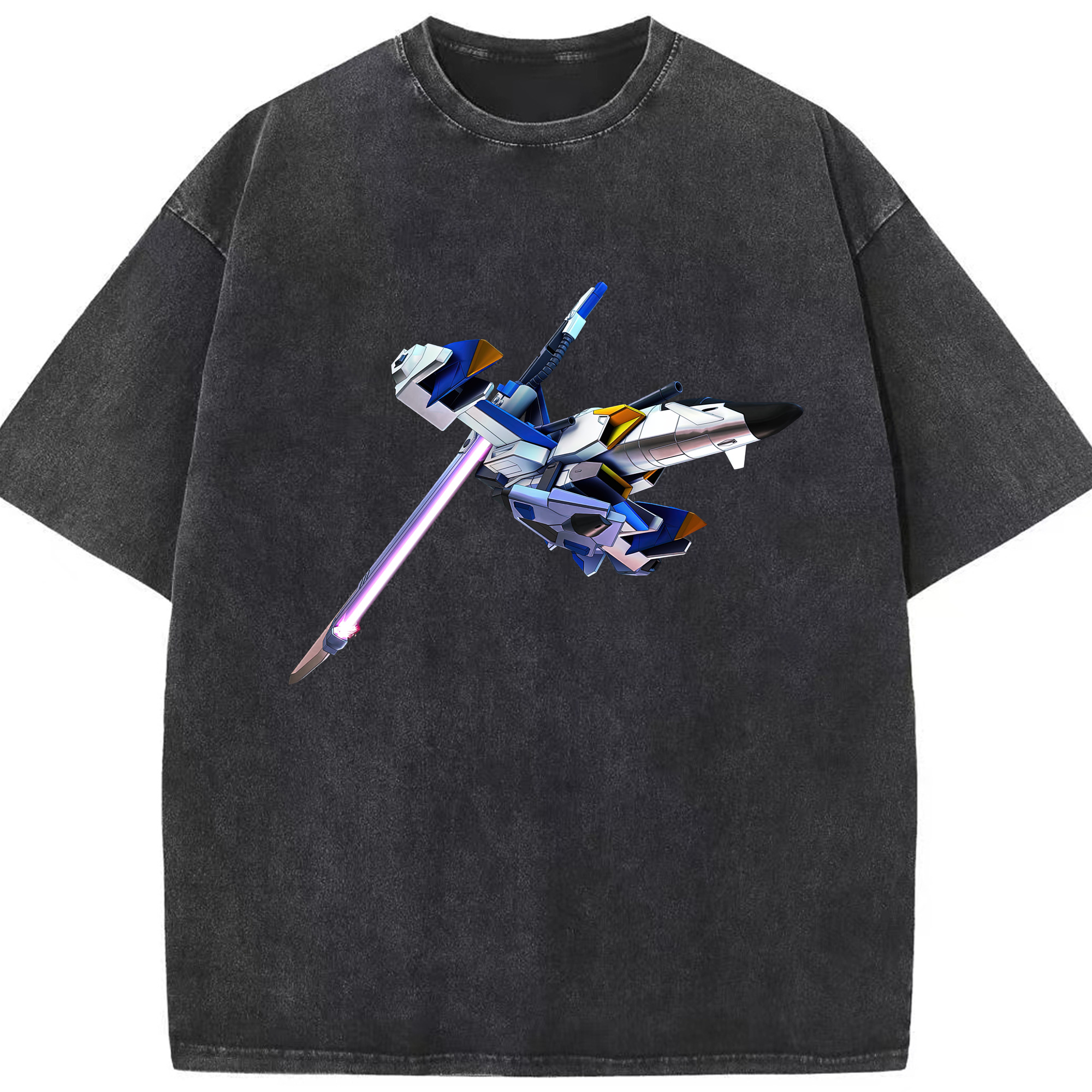 （画像用） 機動戦士ガンダム Mobile Suit Gundam 綿100% ヴィンテージ風 半袖Tシャツ（フロントプリント）