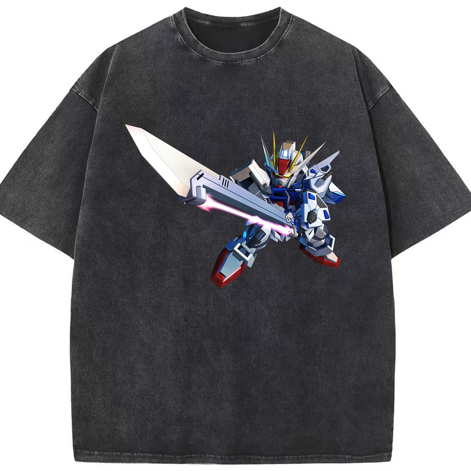 （画像用） 機動戦士ガンダム Mobile Suit Gundam 綿100% ヴィンテージ風 半袖Tシャツ（フロントプリント）