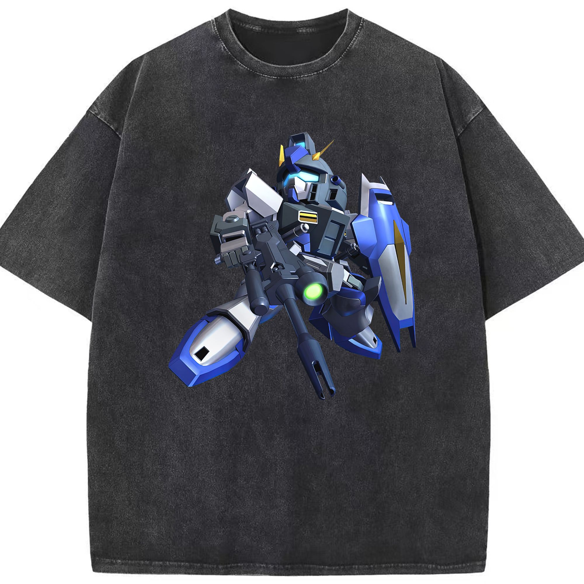（画像用） 機動戦士ガンダム Mobile Suit Gundam 綿100% ヴィンテージ風 半袖Tシャツ（フロントプリント）