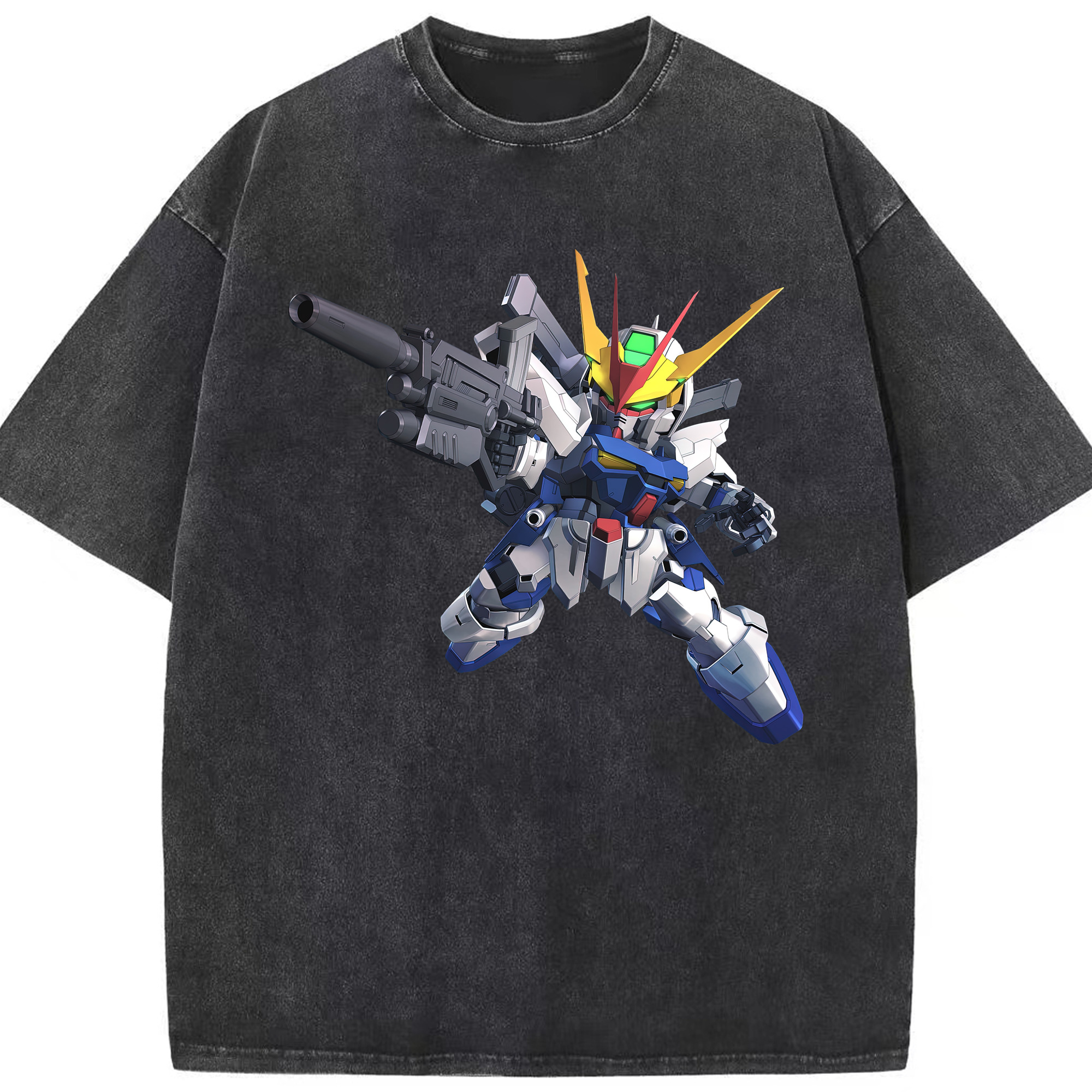 （画像用） 機動戦士ガンダム Mobile Suit Gundam 綿100% ヴィンテージ風 半袖Tシャツ（フロントプリント）