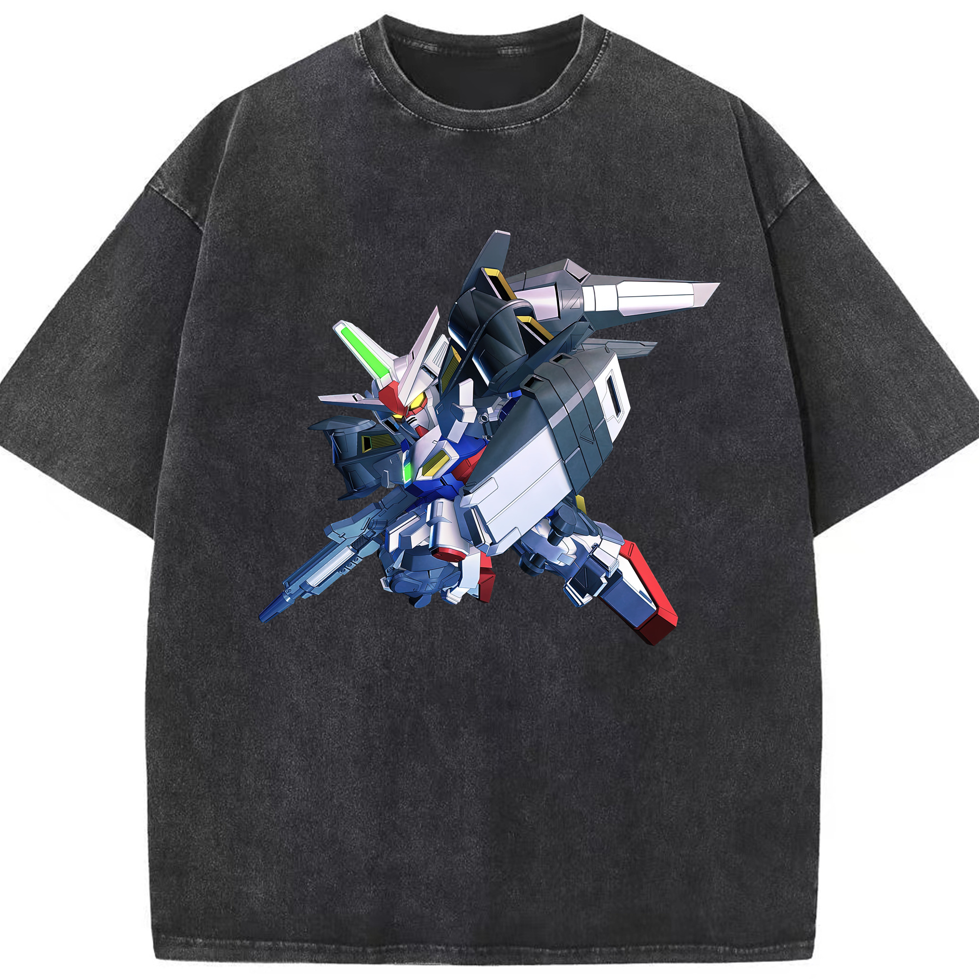 （画像用） 機動戦士ガンダム Mobile Suit Gundam 綿100% ヴィンテージ風 半袖Tシャツ（フロントプリント）