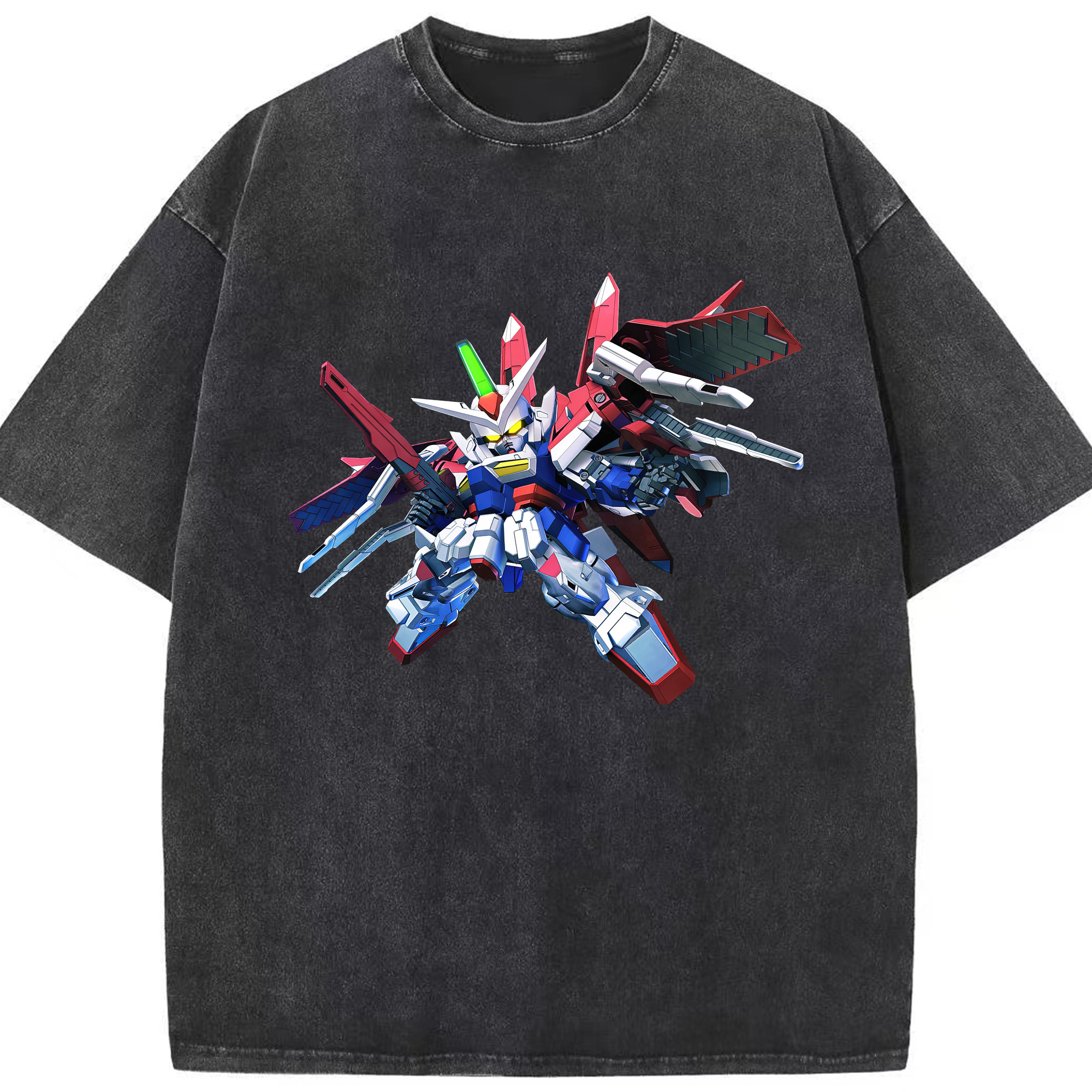 （画像用） 機動戦士ガンダム Mobile Suit Gundam 綿100% ヴィンテージ風 半袖Tシャツ（フロントプリント）