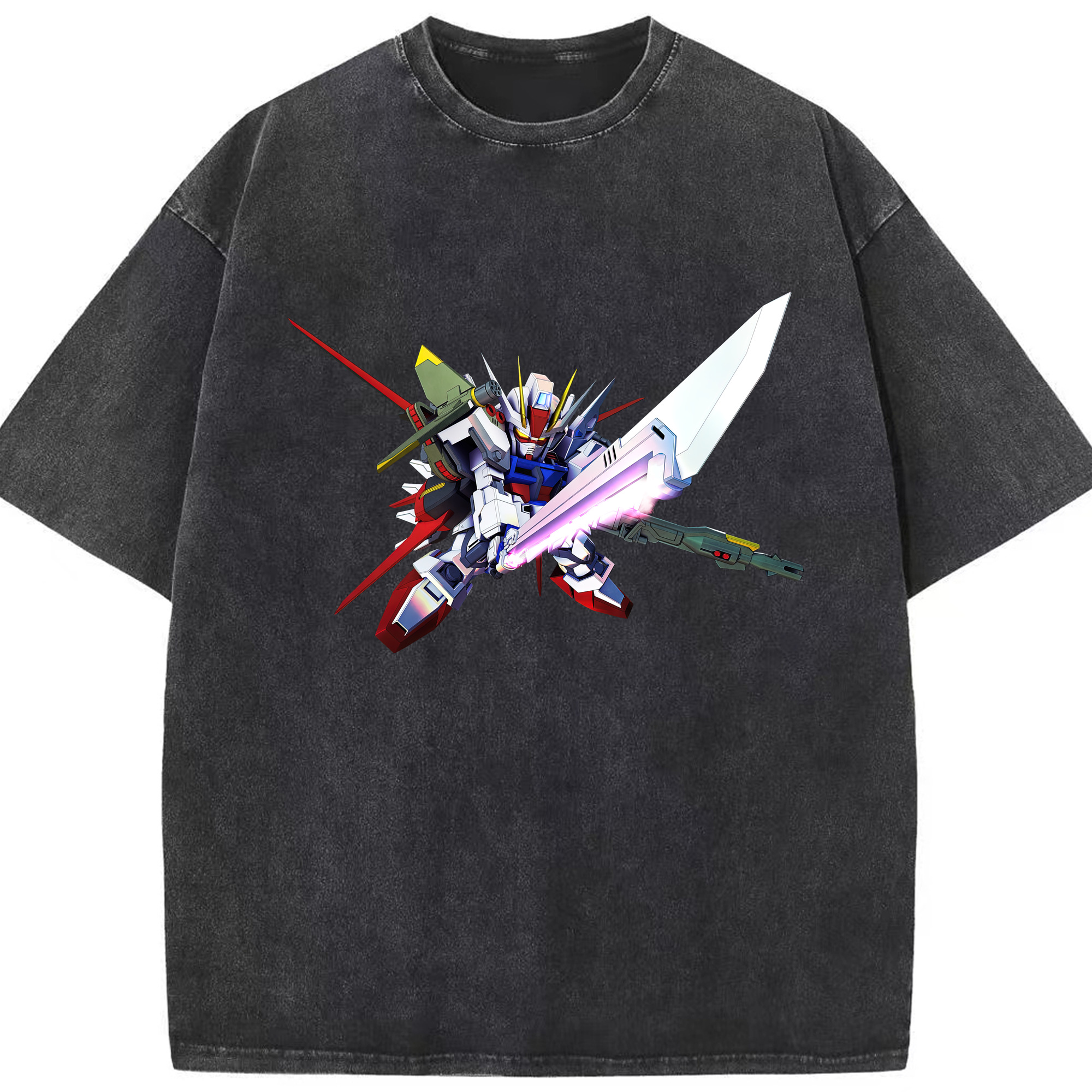 （画像用） 機動戦士ガンダム Mobile Suit Gundam 綿100% ヴィンテージ風 半袖Tシャツ（フロントプリント）