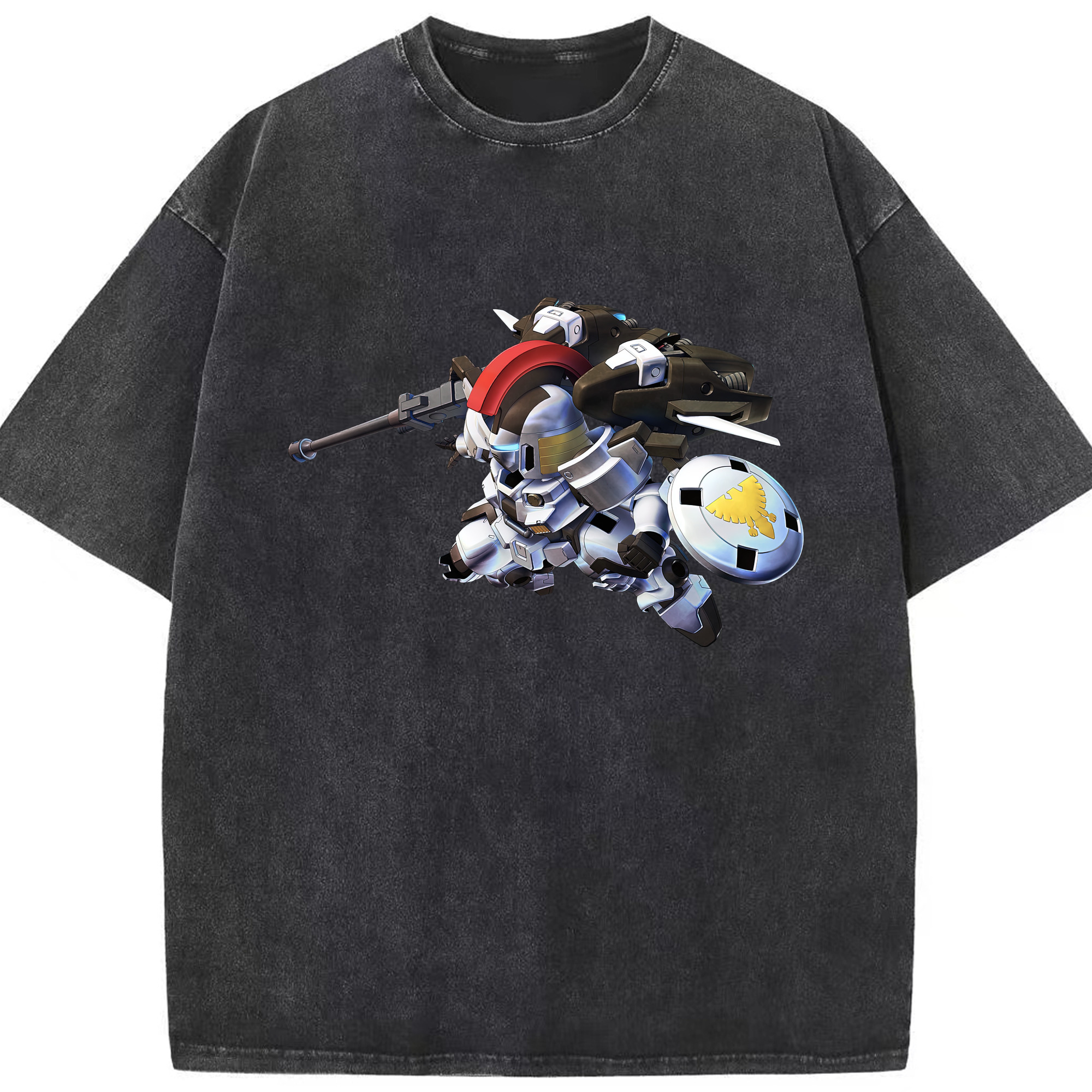 （画像用） 機動戦士ガンダム Mobile Suit Gundam 綿100% ヴィンテージ風 半袖Tシャツ（フロントプリント）