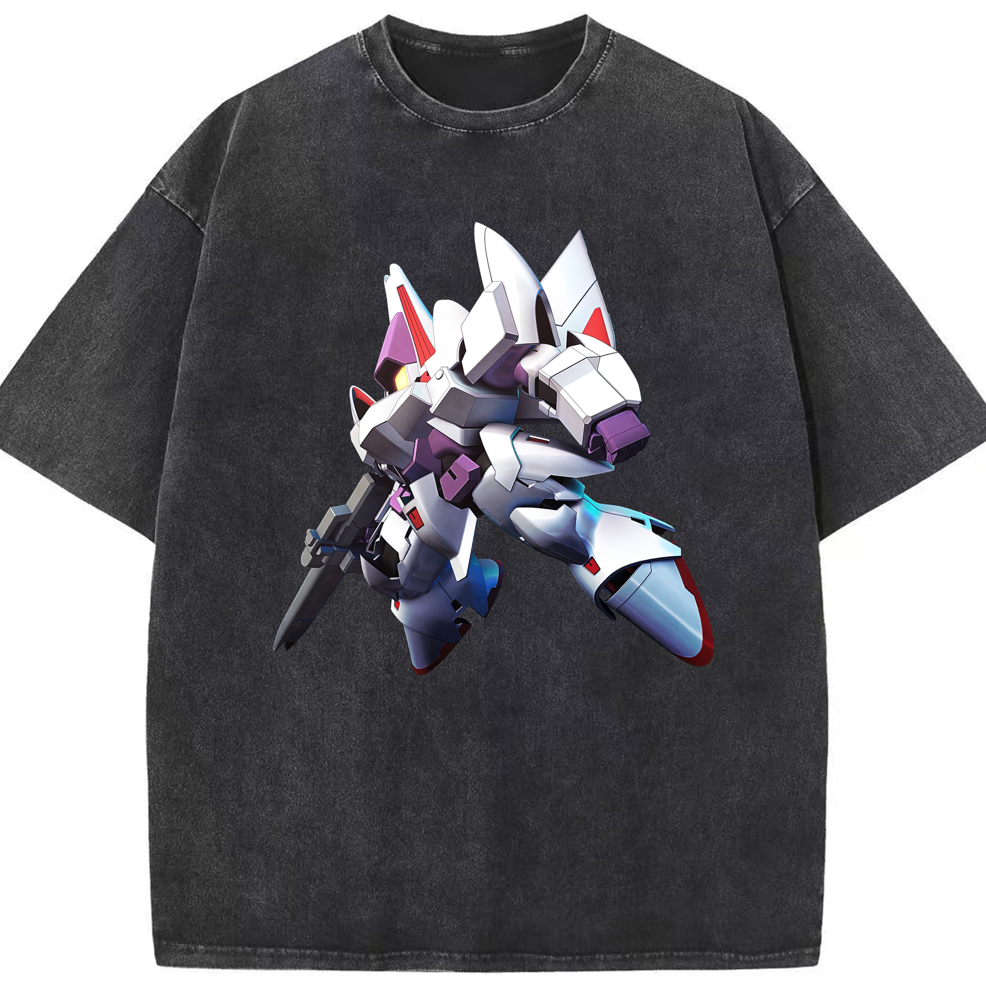 （画像用） 機動戦士ガンダム Mobile Suit Gundam 綿100% ヴィンテージ風 半袖Tシャツ（フロントプリント）