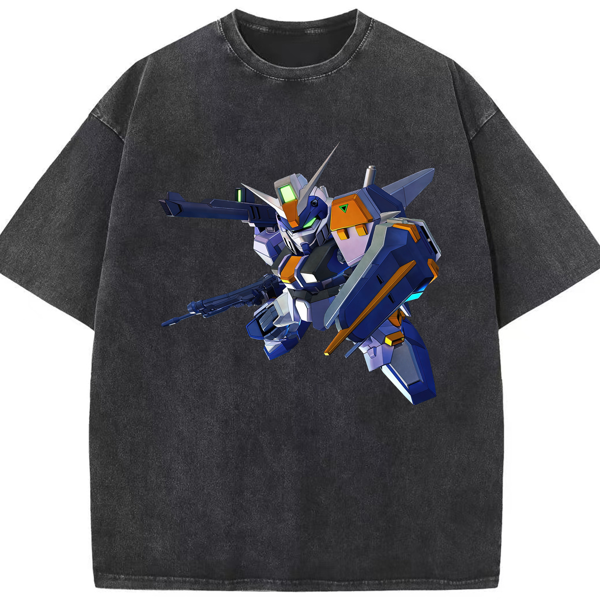 （画像用） 機動戦士ガンダム Mobile Suit Gundam 綿100% ヴィンテージ風 半袖Tシャツ（フロントプリント）