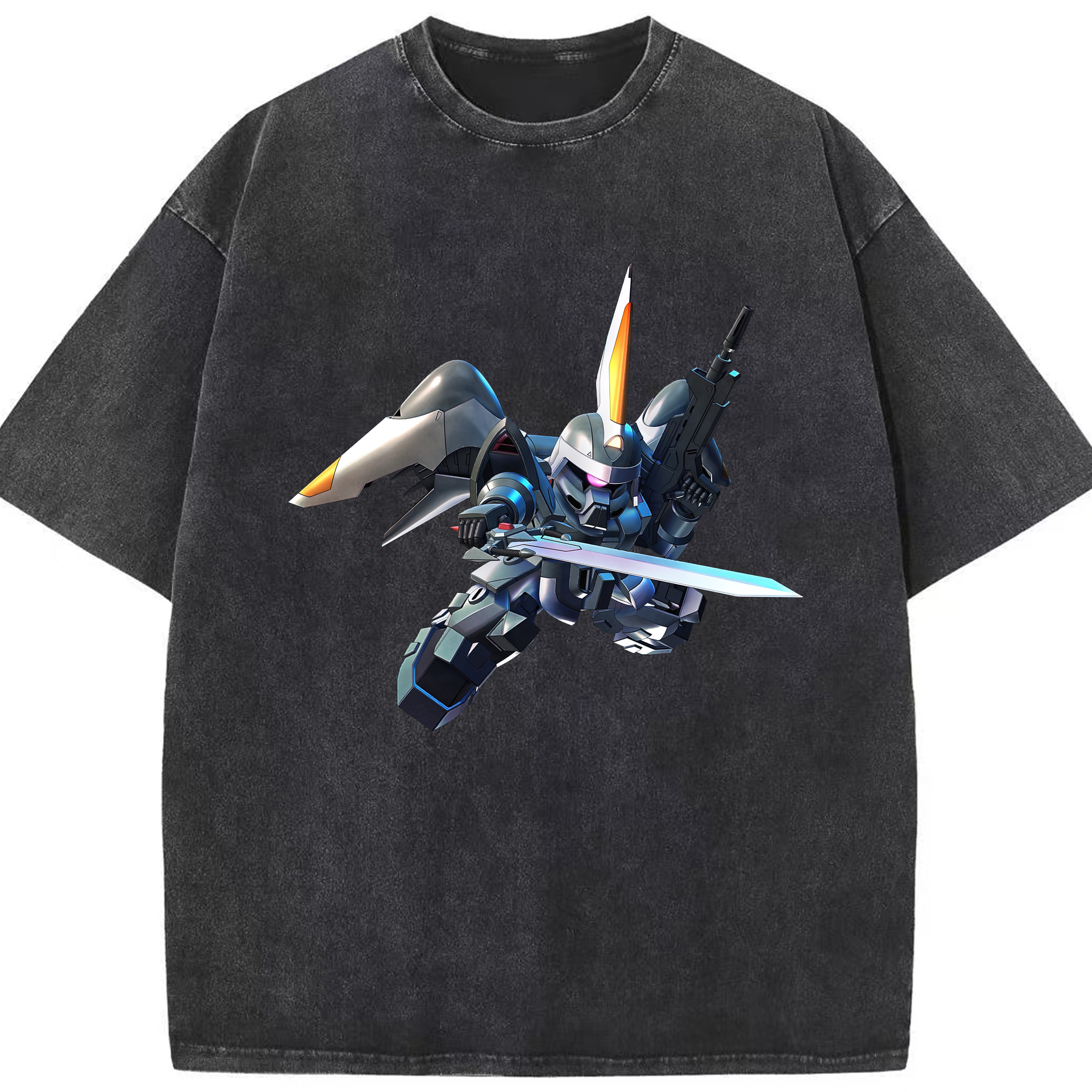 （画像用） 機動戦士ガンダム Mobile Suit Gundam 綿100% ヴィンテージ風 半袖Tシャツ（フロントプリント）
