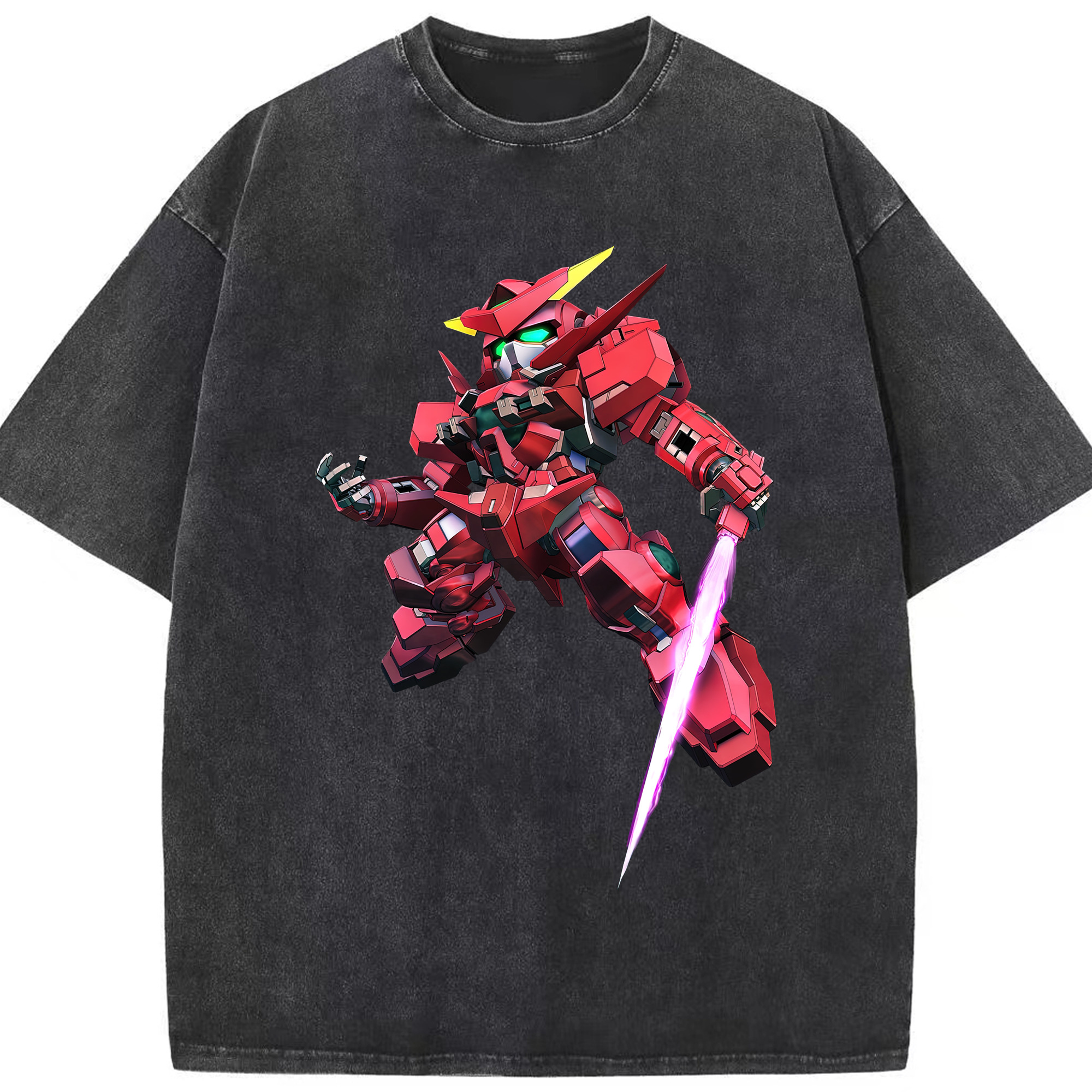 （画像用） 機動戦士ガンダム Mobile Suit Gundam 綿100% ヴィンテージ風 半袖Tシャツ（フロントプリント）