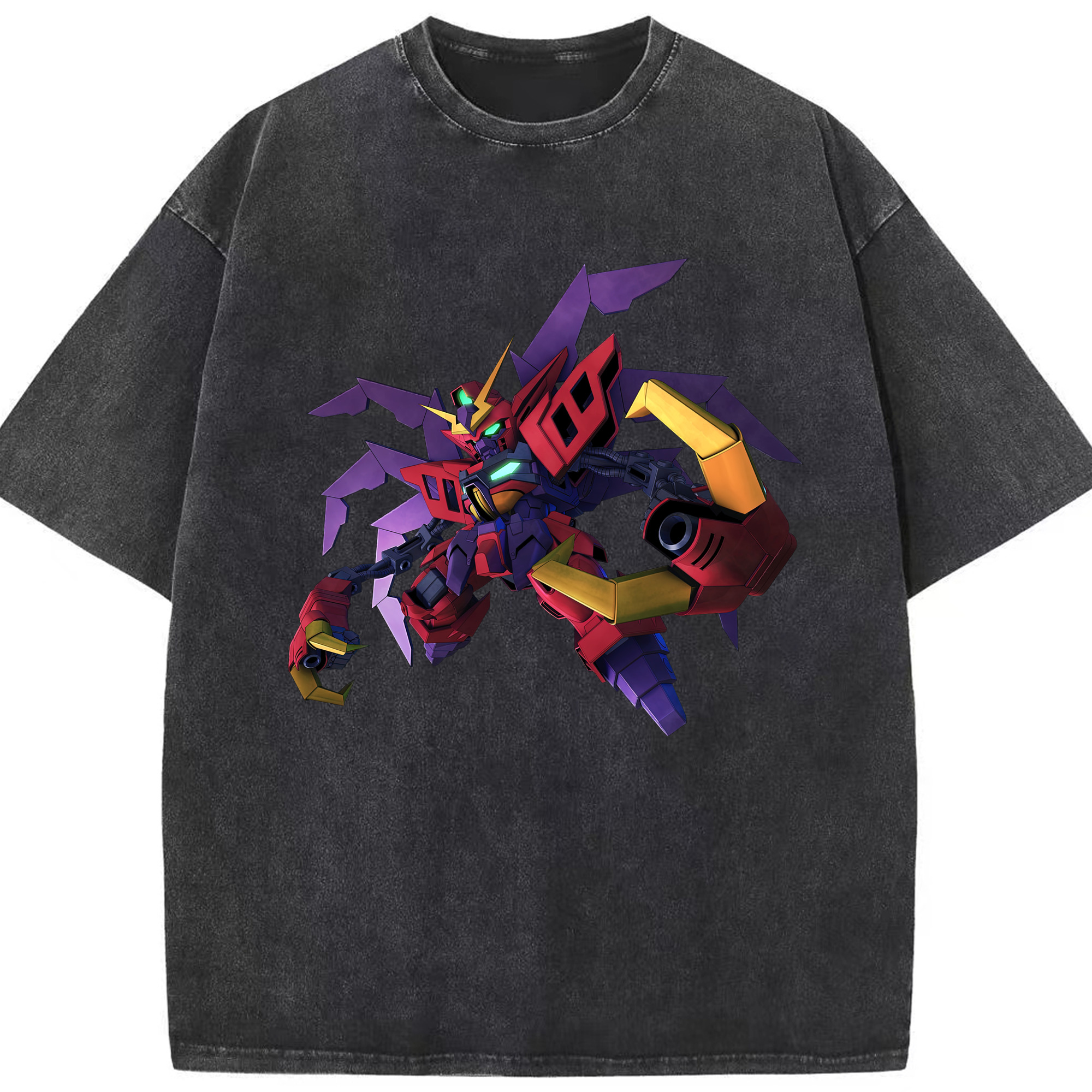 （画像用） 機動戦士ガンダム Mobile Suit Gundam 綿100% ヴィンテージ風 半袖Tシャツ（フロントプリント）