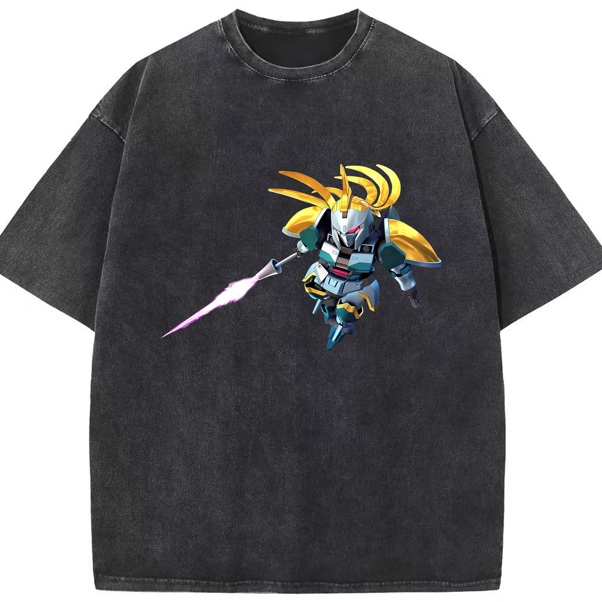 （画像用） 機動戦士ガンダム Mobile Suit Gundam 綿100% ヴィンテージ風 半袖Tシャツ（フロントプリント）