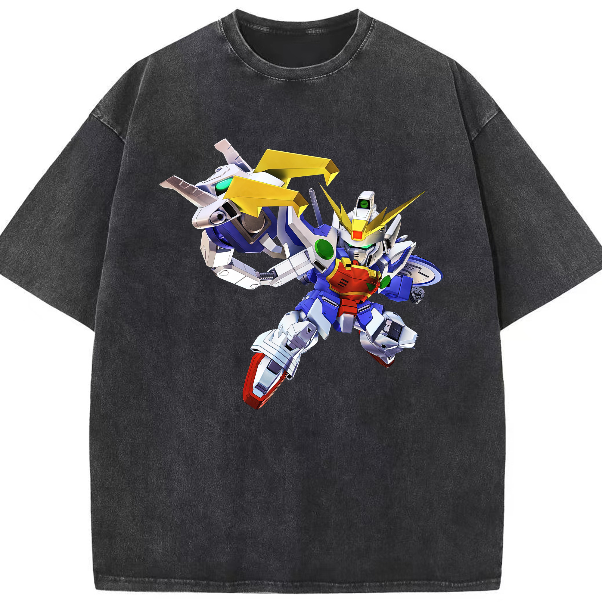 （画像用） 機動戦士ガンダム Mobile Suit Gundam 綿100% ヴィンテージ風 半袖Tシャツ（フロントプリント）