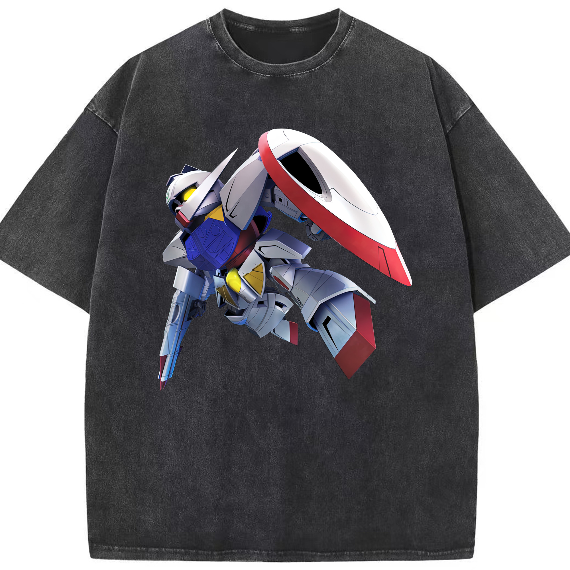 （画像用） 機動戦士ガンダム Mobile Suit Gundam 綿100% ヴィンテージ風 半袖Tシャツ（フロントプリント）