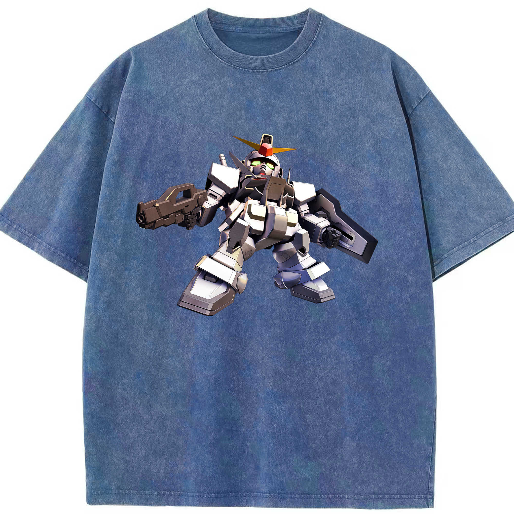 （画像用） 機動戦士ガンダム Mobile Suit Gundam 綿100% ヴィンテージ風 半袖Tシャツ（フロントプリント）