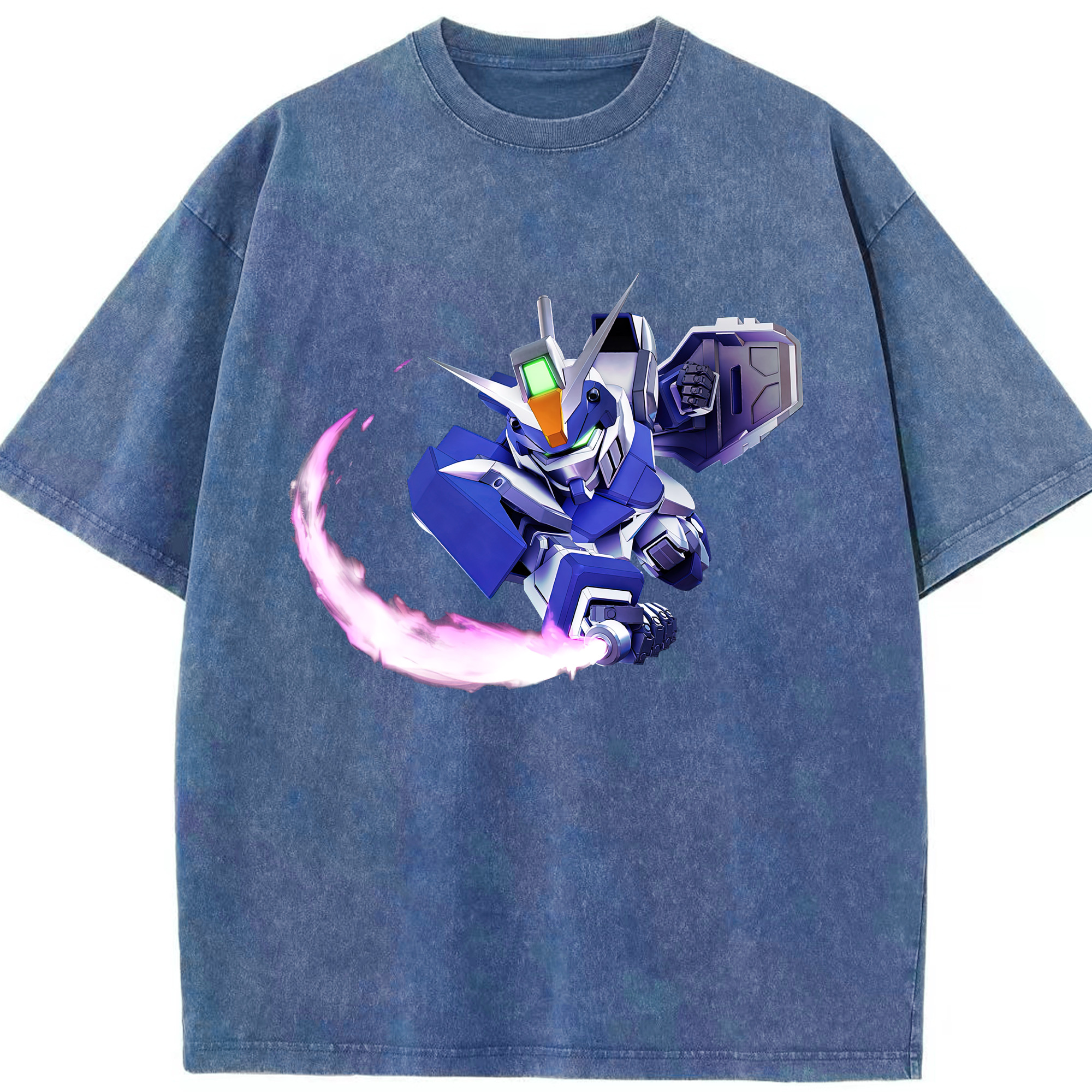 （画像用） 機動戦士ガンダム Mobile Suit Gundam 綿100% ヴィンテージ風 半袖Tシャツ（フロントプリント）