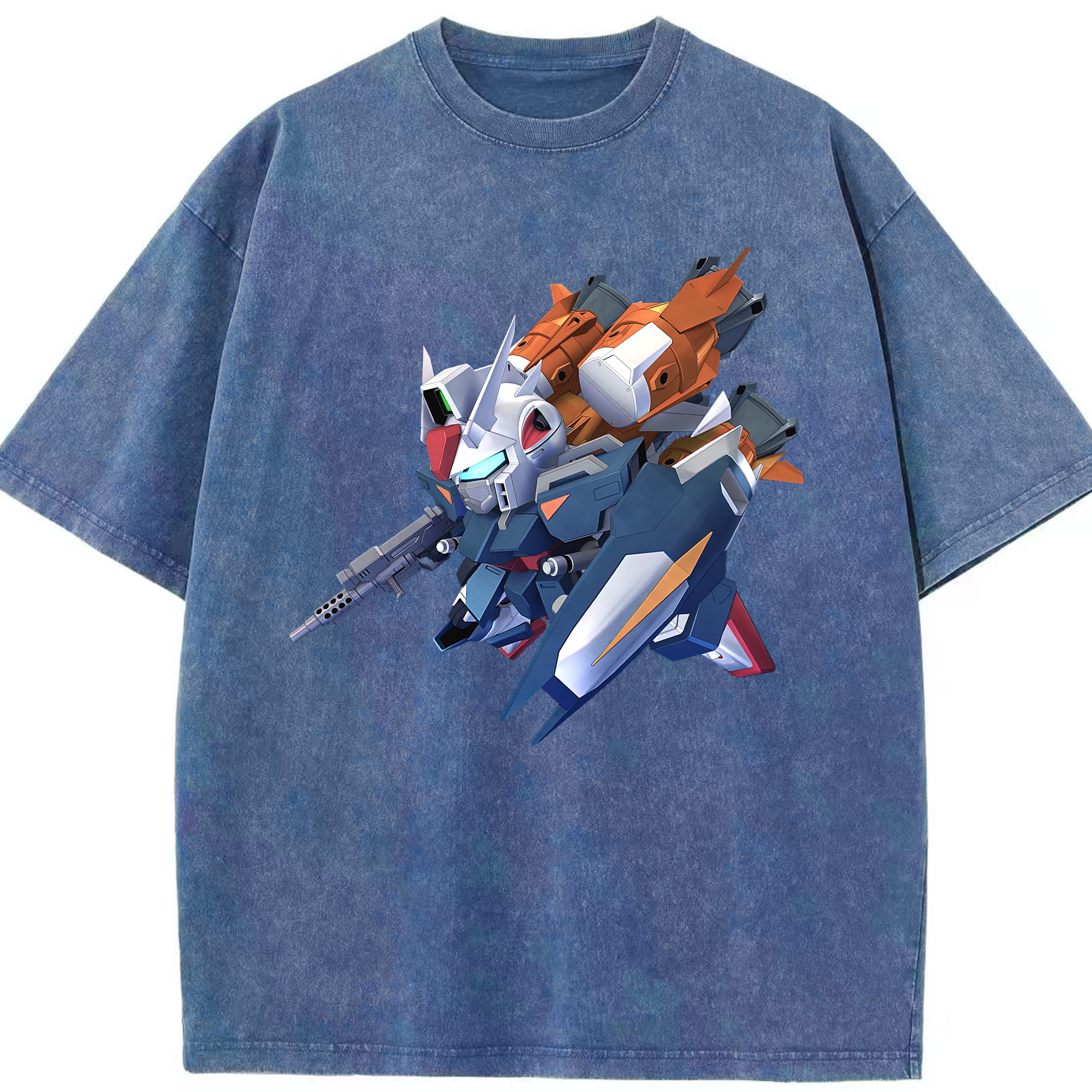 （画像用） 機動戦士ガンダム Mobile Suit Gundam 綿100% ヴィンテージ風 半袖Tシャツ（フロントプリント）