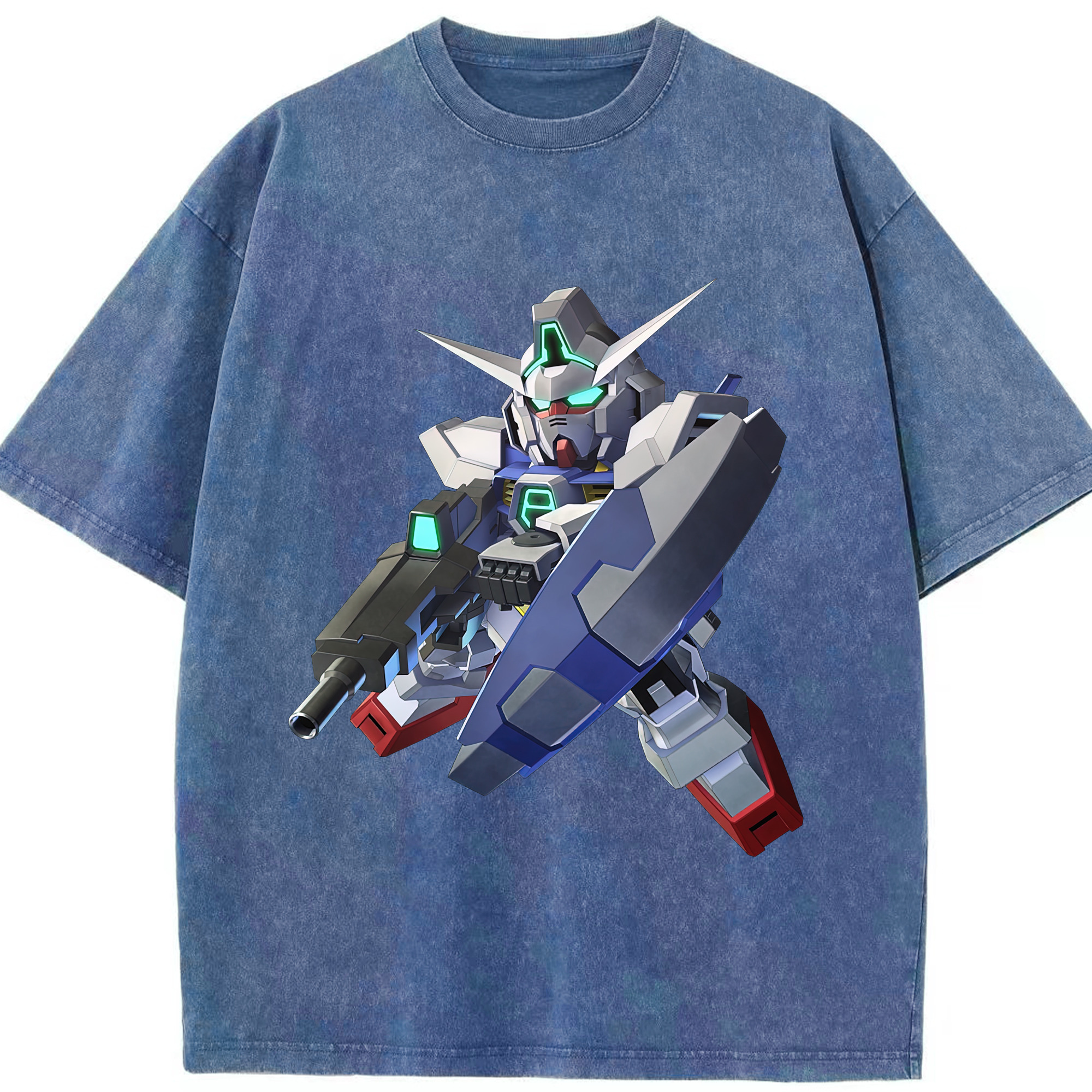 （画像用） 機動戦士ガンダム Mobile Suit Gundam 綿100% ヴィンテージ風 半袖Tシャツ（フロントプリント）