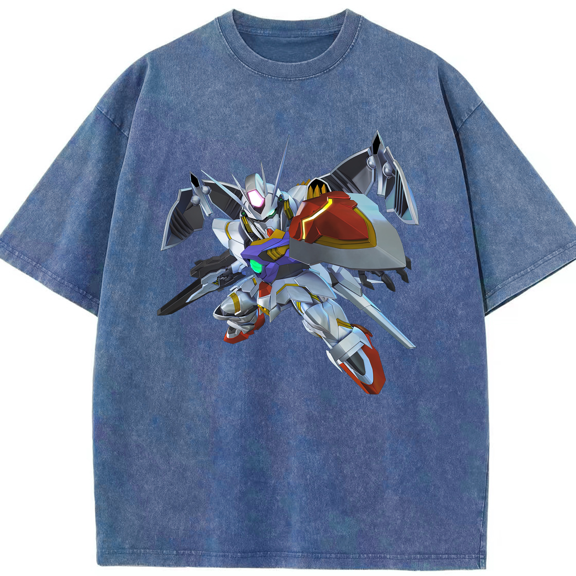 （画像用） 機動戦士ガンダム Mobile Suit Gundam 綿100% ヴィンテージ風 半袖Tシャツ（フロントプリント）