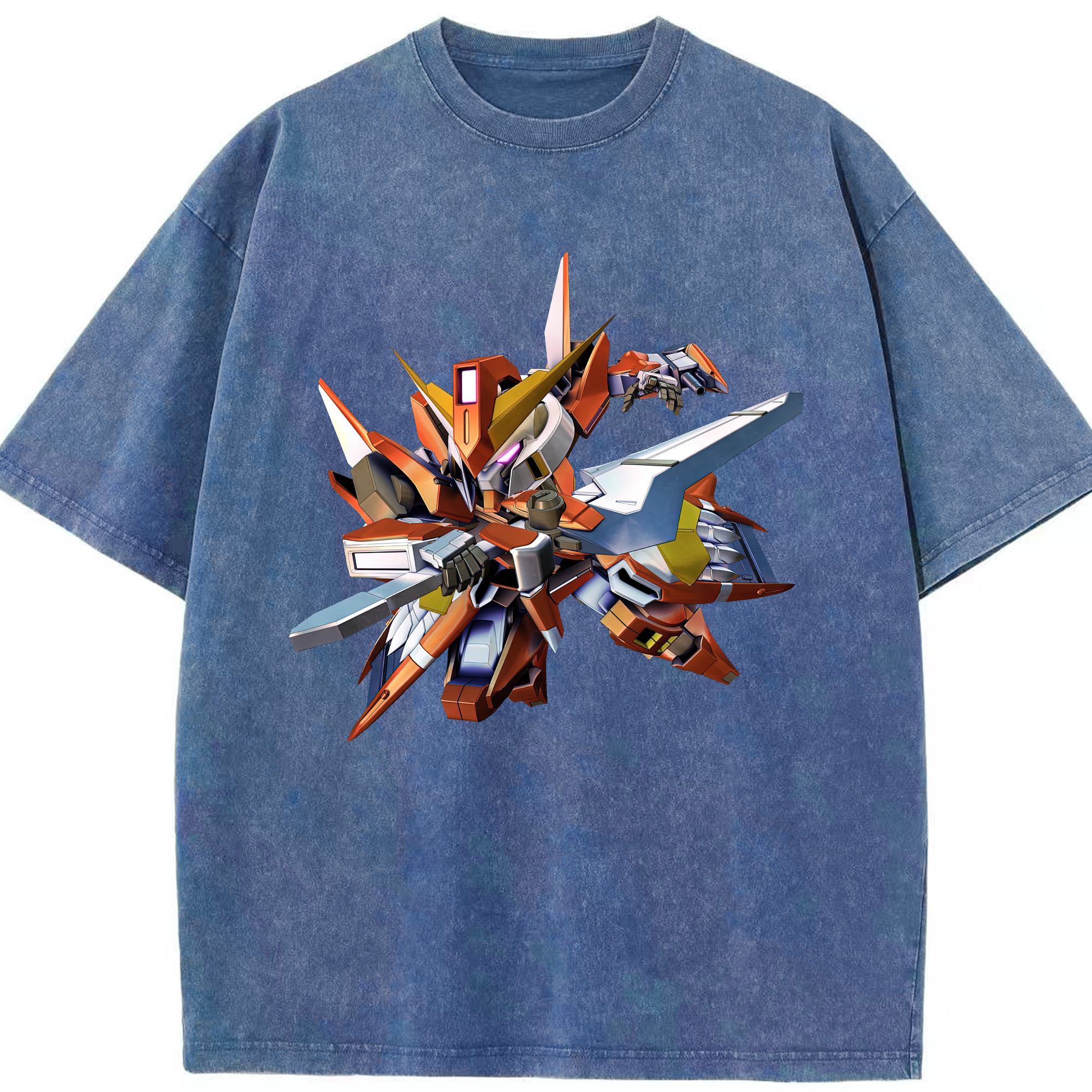 （画像用） 機動戦士ガンダム Mobile Suit Gundam 綿100% ヴィンテージ風 半袖Tシャツ（フロントプリント）