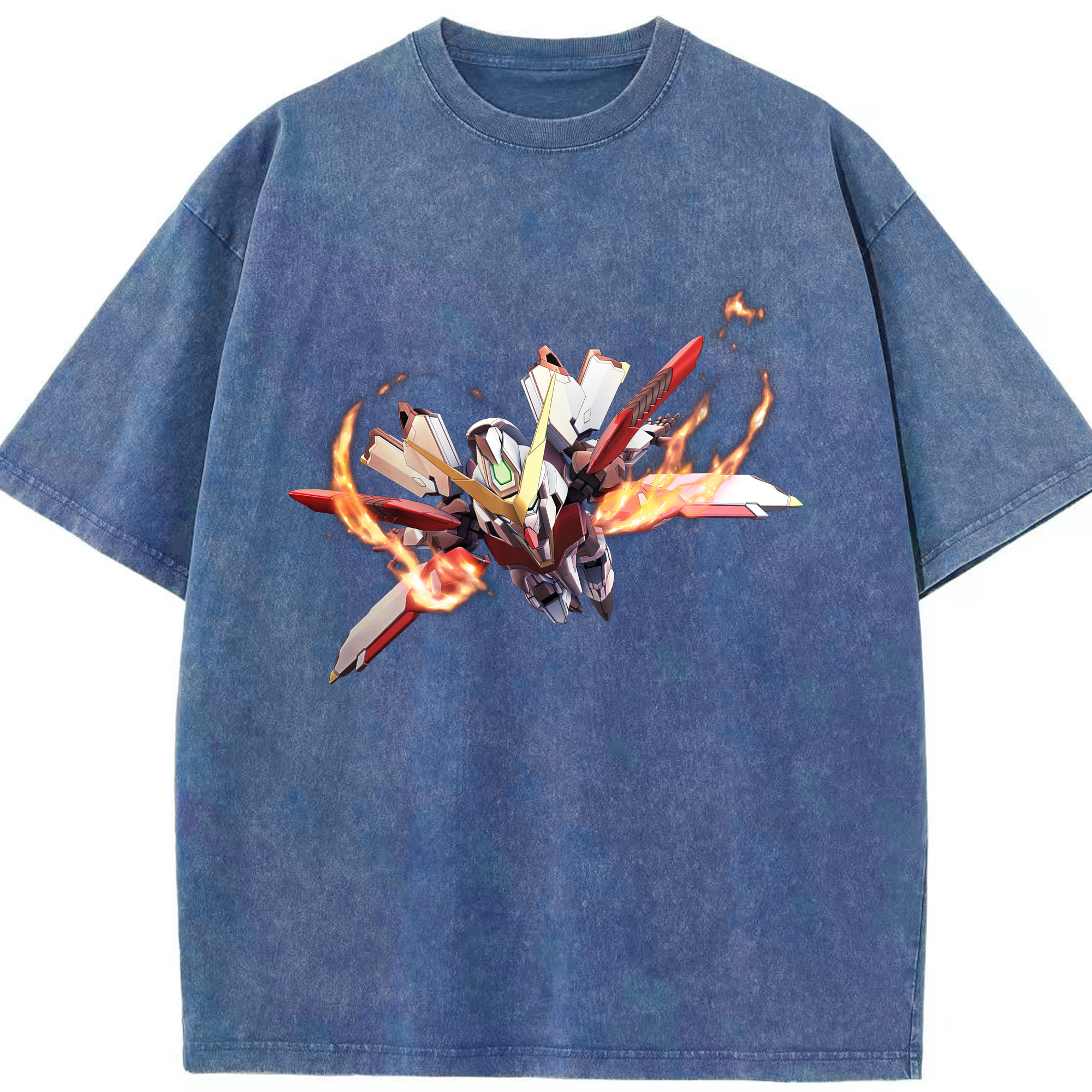 （画像用） 機動戦士ガンダム Mobile Suit Gundam 綿100% ヴィンテージ風 半袖Tシャツ（フロントプリント）