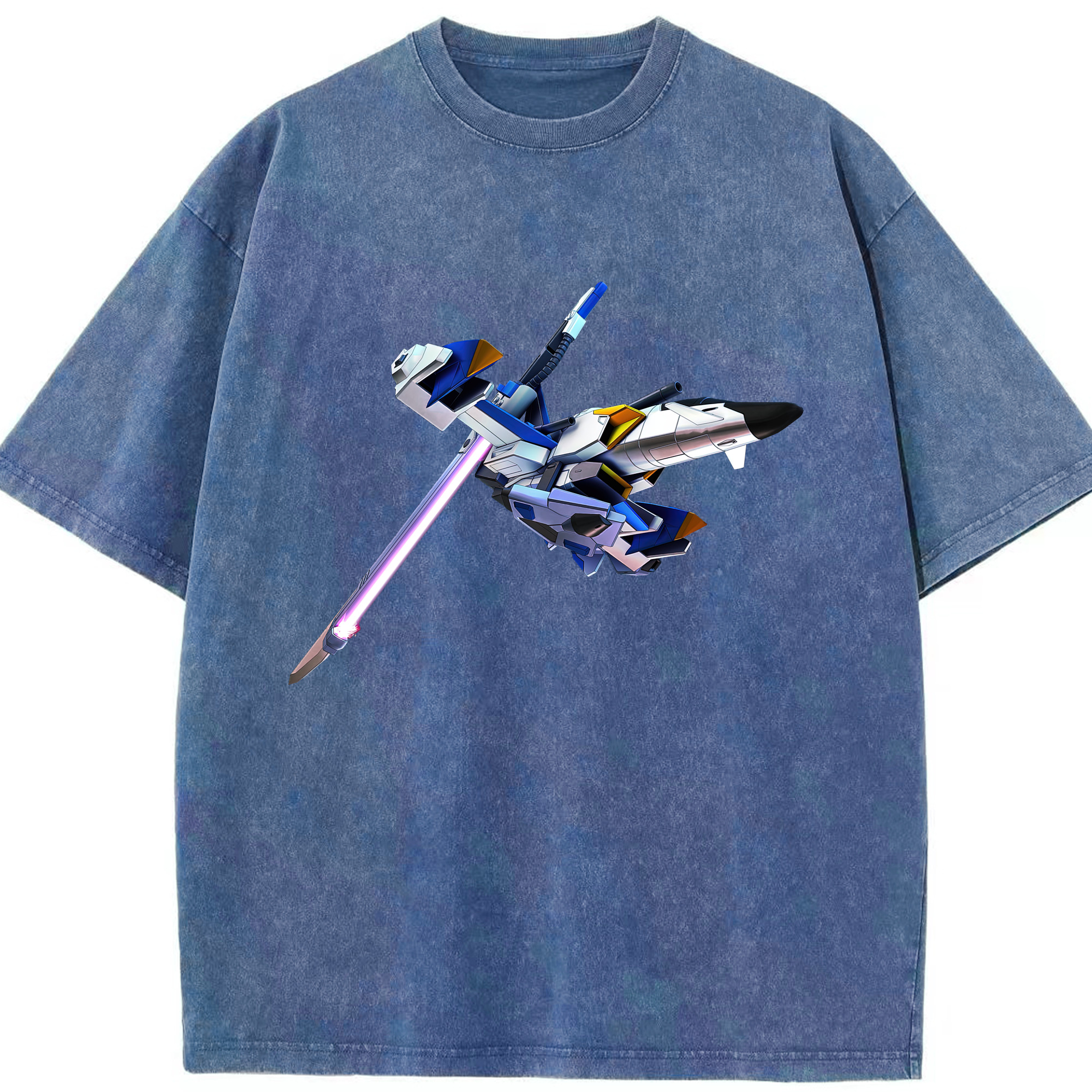 （画像用） 機動戦士ガンダム Mobile Suit Gundam 綿100% ヴィンテージ風 半袖Tシャツ（フロントプリント）
