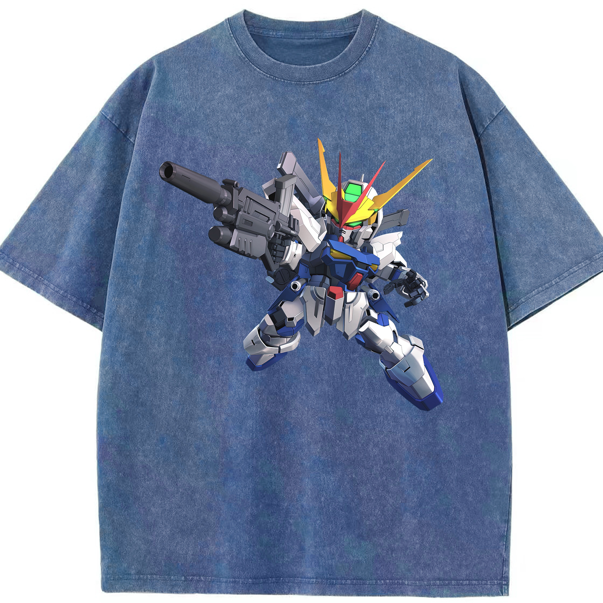 （画像用） 機動戦士ガンダム Mobile Suit Gundam 綿100% ヴィンテージ風 半袖Tシャツ（フロントプリント）