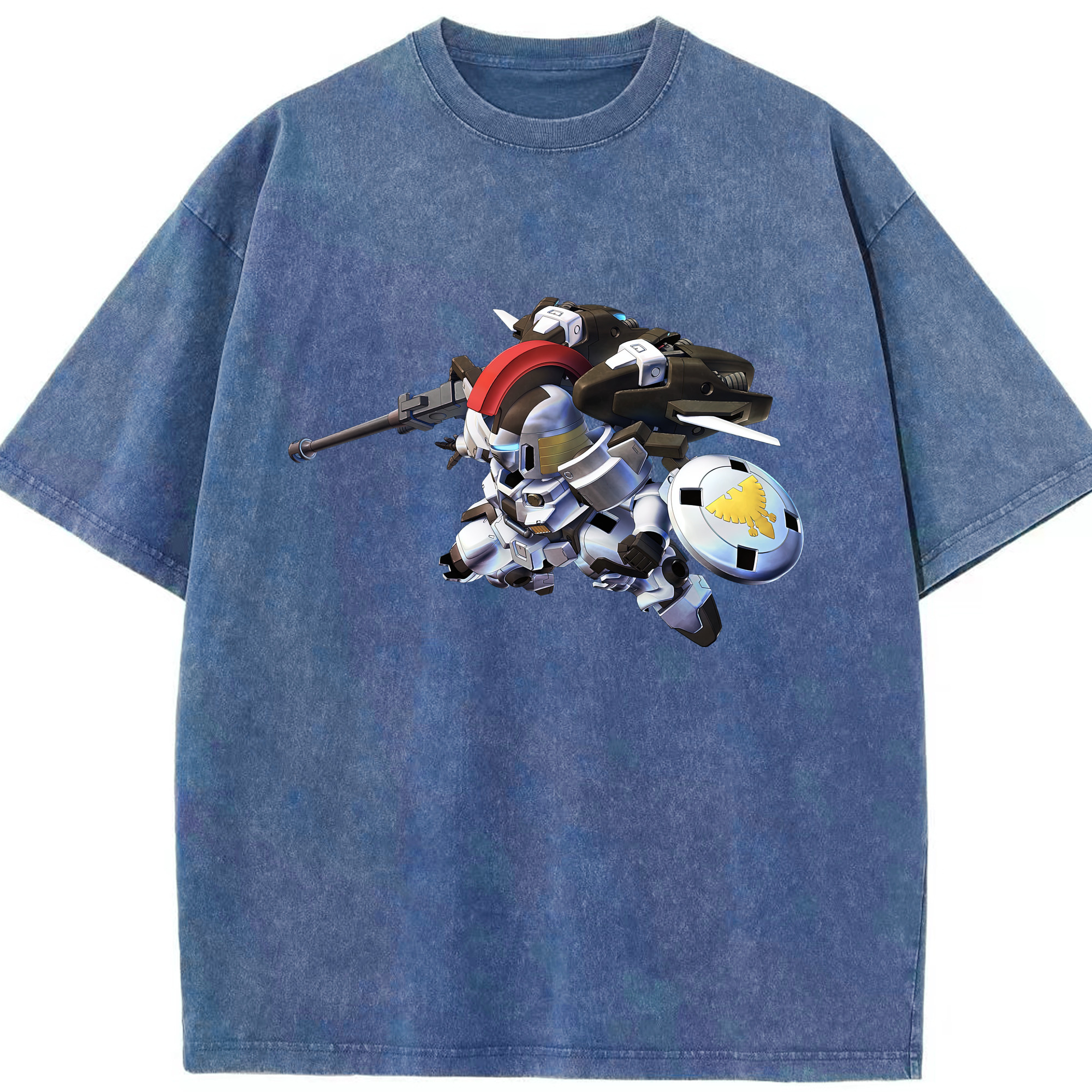 （画像用） 機動戦士ガンダム Mobile Suit Gundam 綿100% ヴィンテージ風 半袖Tシャツ（フロントプリント）