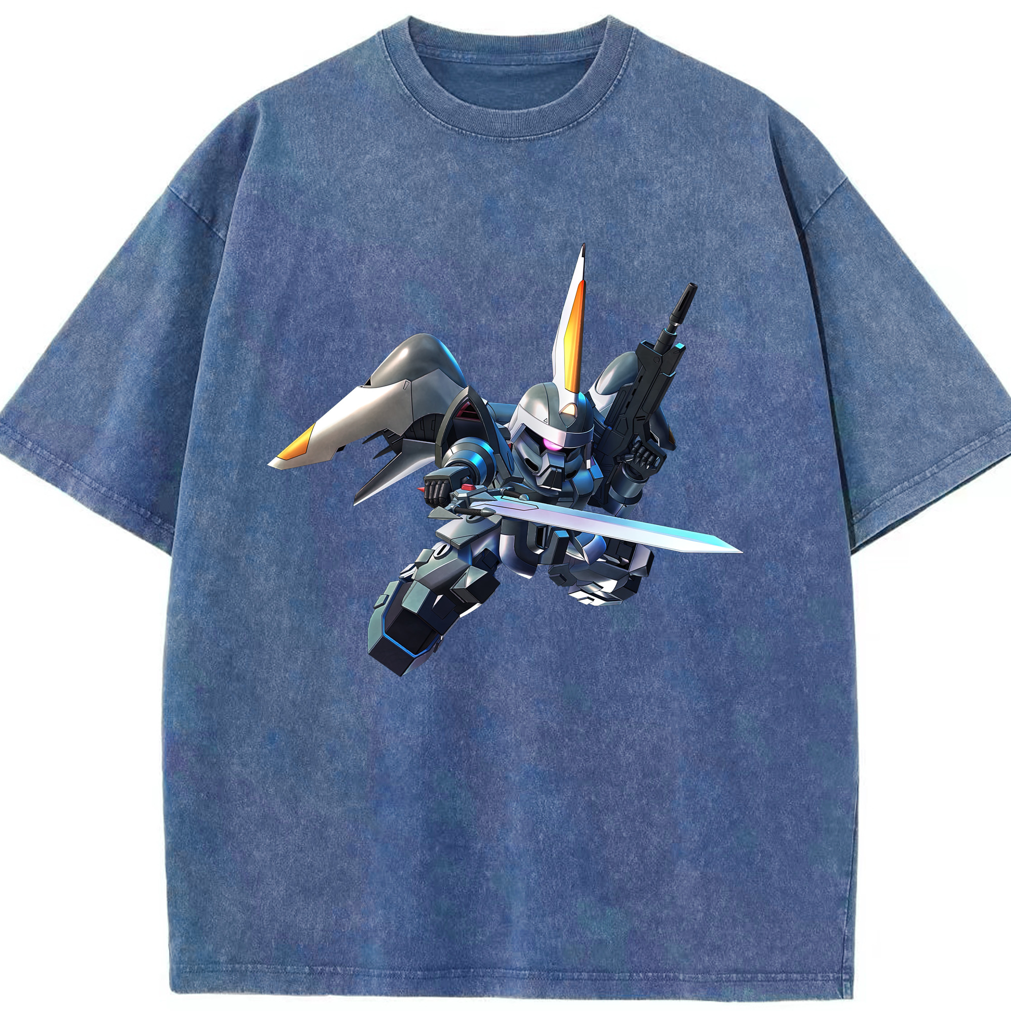 （画像用） 機動戦士ガンダム Mobile Suit Gundam 綿100% ヴィンテージ風 半袖Tシャツ（フロントプリント）