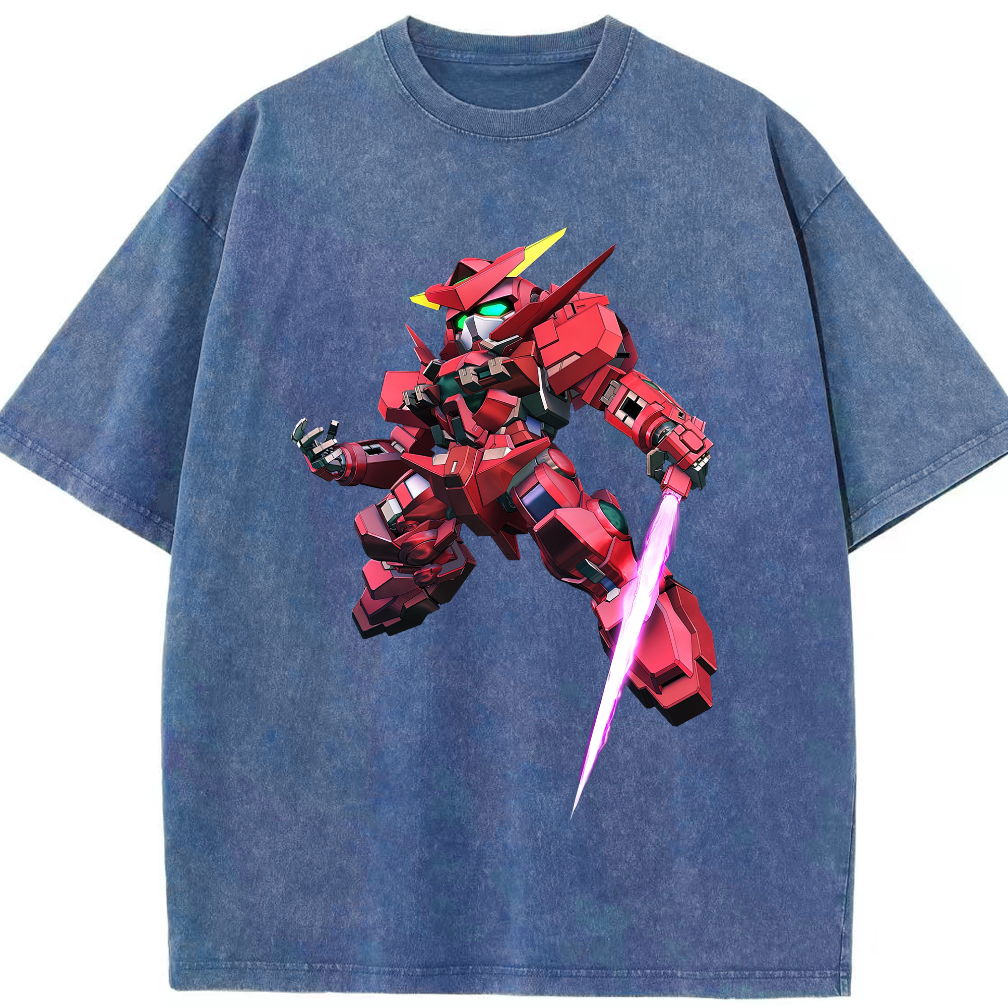 （画像用） 機動戦士ガンダム Mobile Suit Gundam 綿100% ヴィンテージ風 半袖Tシャツ（フロントプリント）