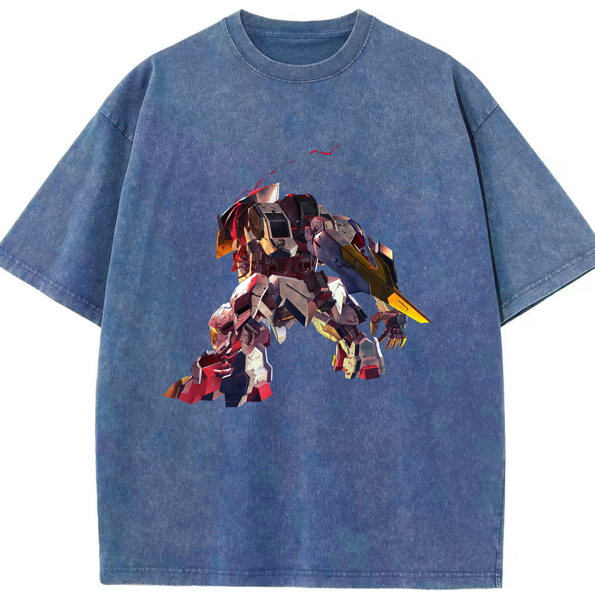（画像用） 機動戦士ガンダム Mobile Suit Gundam 綿100% ヴィンテージ風 半袖Tシャツ（フロントプリント）