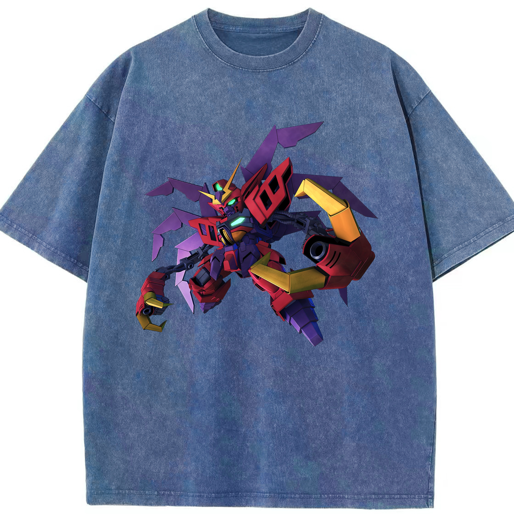 （画像用） 機動戦士ガンダム Mobile Suit Gundam 綿100% ヴィンテージ風 半袖Tシャツ（フロントプリント）