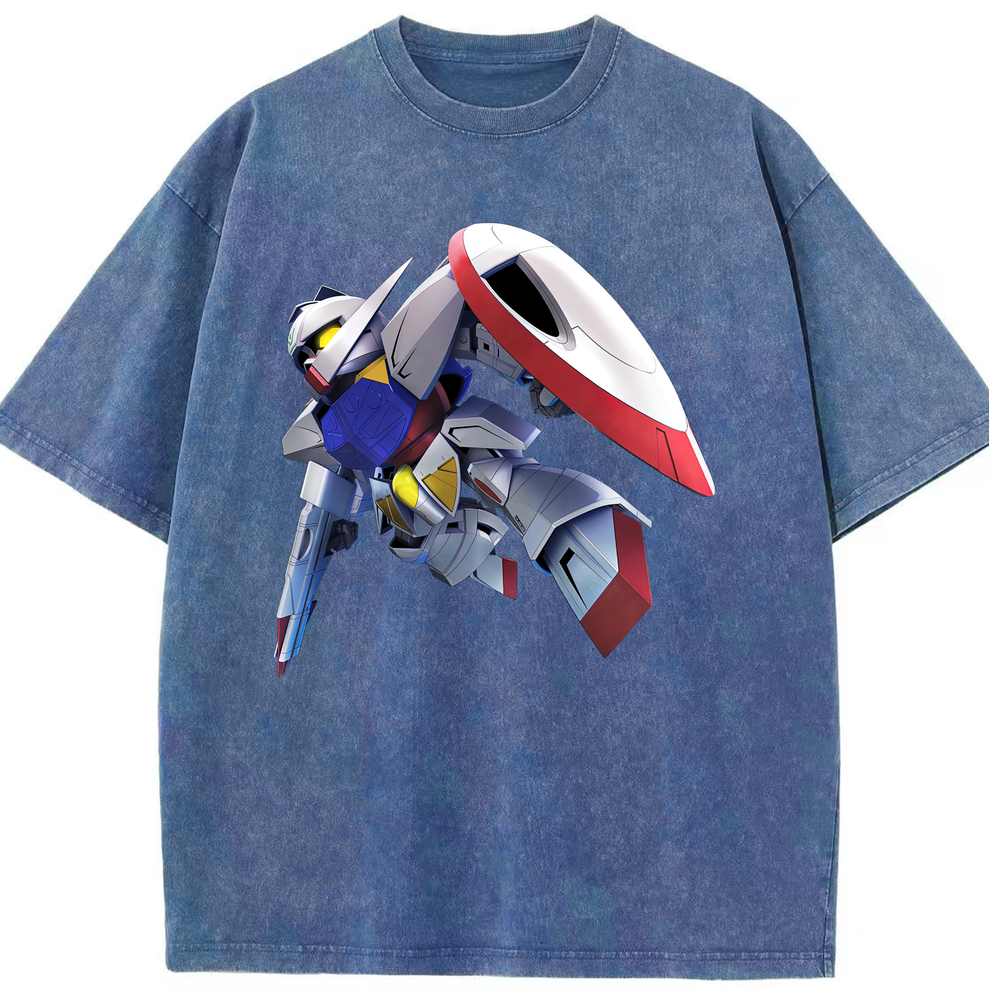 （画像用） 機動戦士ガンダム Mobile Suit Gundam 綿100% ヴィンテージ風 半袖Tシャツ（フロントプリント）