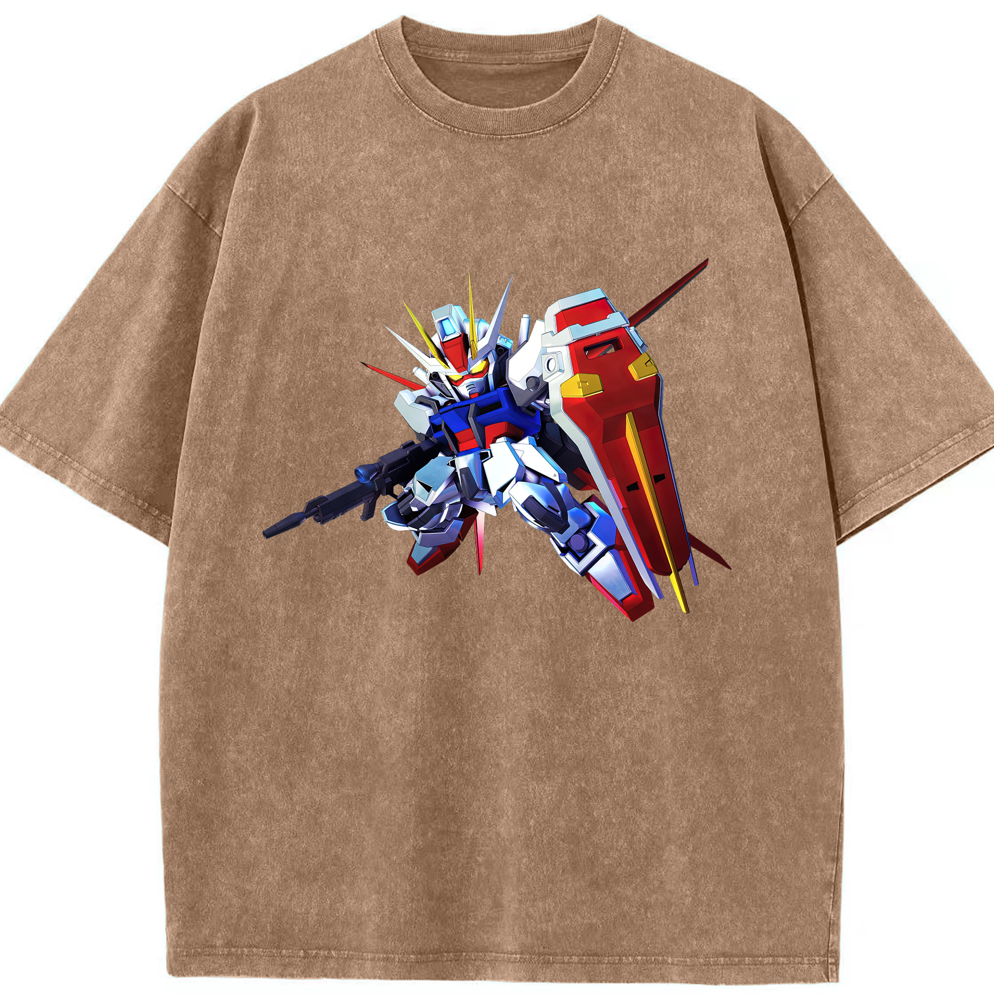 （画像用） 機動戦士ガンダム Mobile Suit Gundam 綿100% ヴィンテージ風 半袖Tシャツ（フロントプリント）