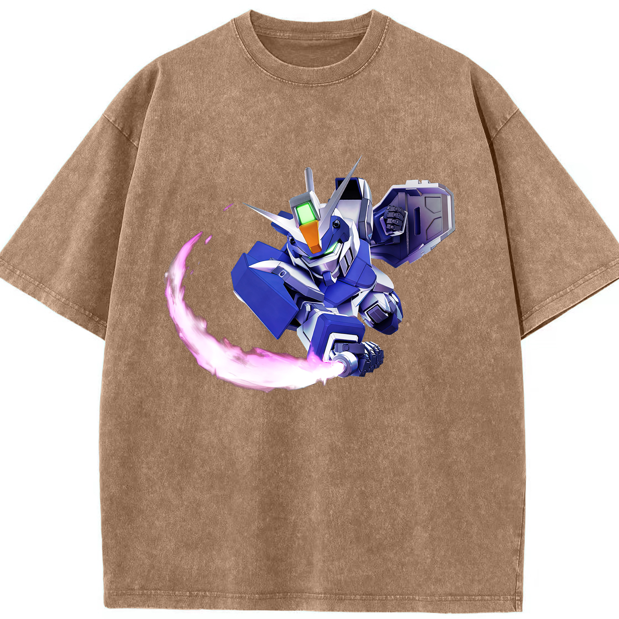 （画像用） 機動戦士ガンダム Mobile Suit Gundam 綿100% ヴィンテージ風 半袖Tシャツ（フロントプリント）