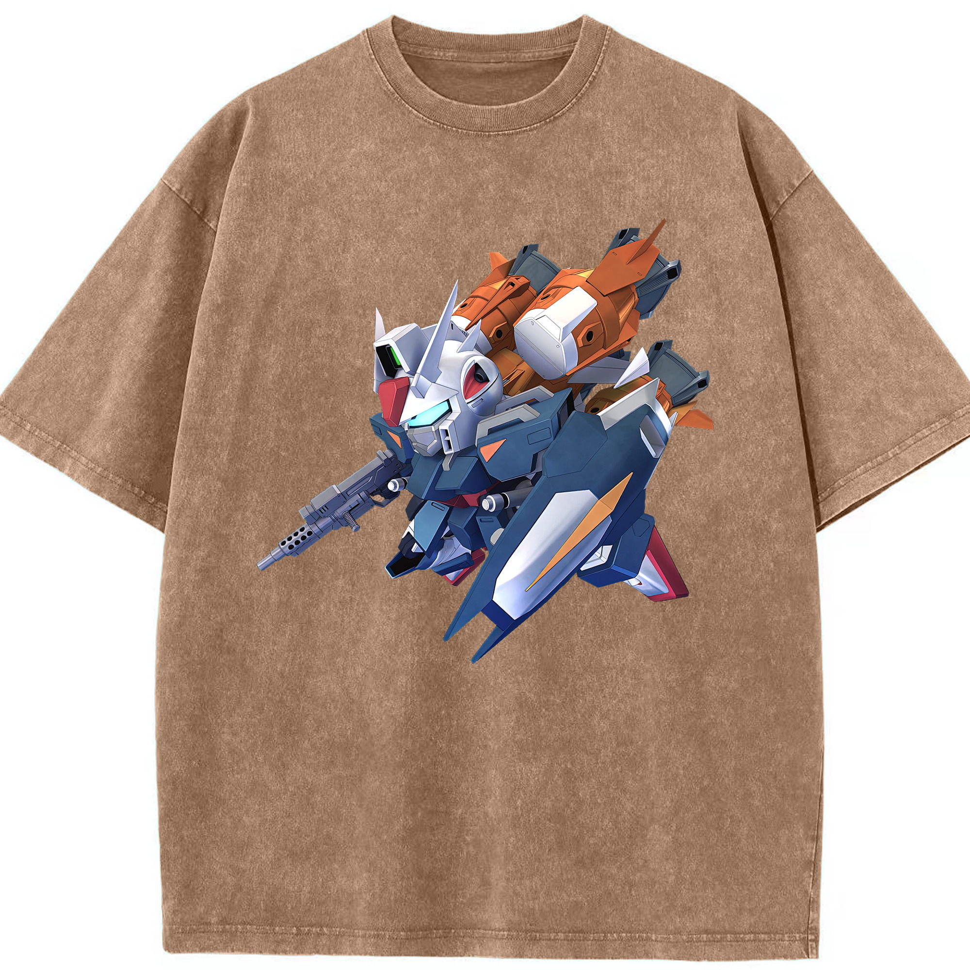 （画像用） 機動戦士ガンダム Mobile Suit Gundam 綿100% ヴィンテージ風 半袖Tシャツ（フロントプリント）