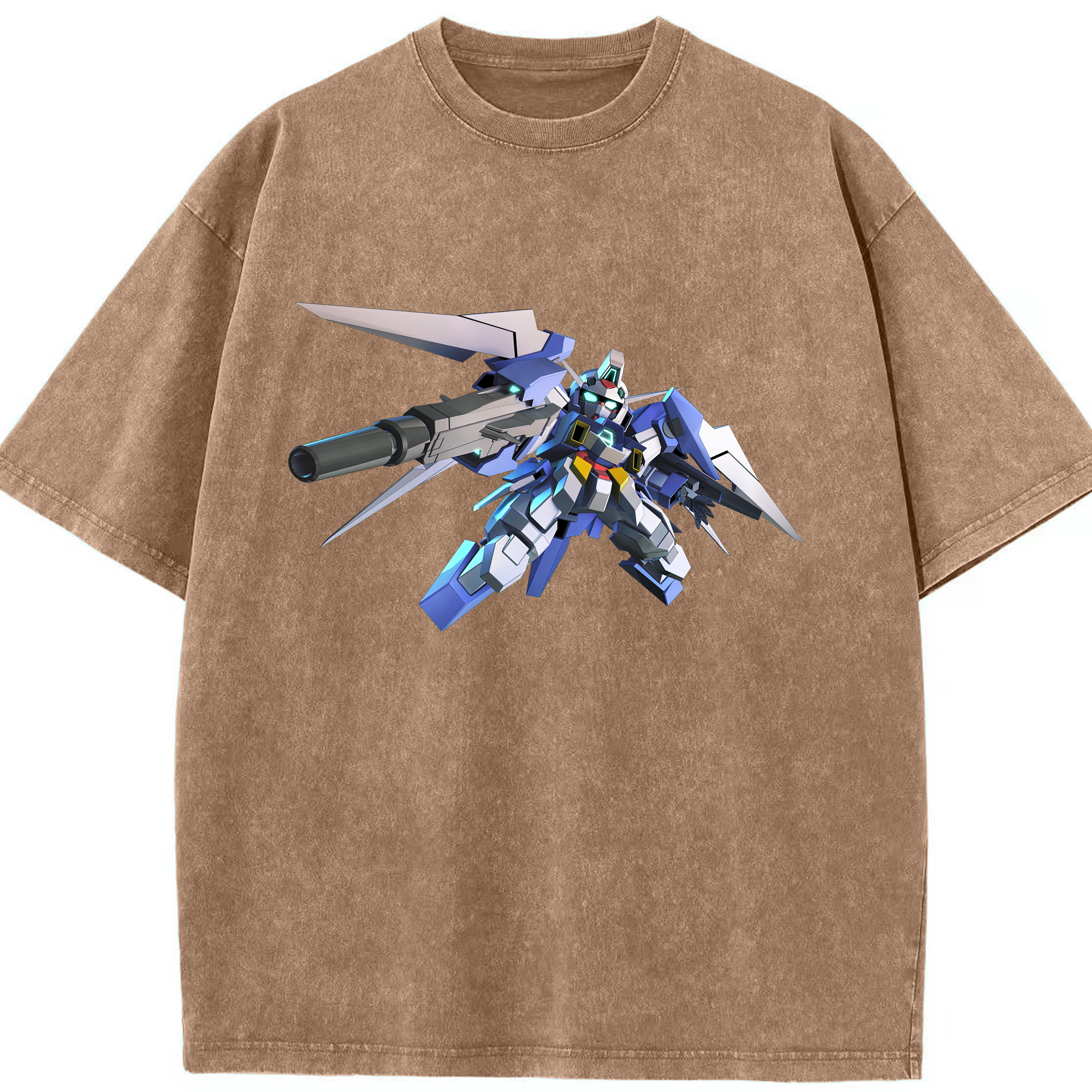 （画像用） 機動戦士ガンダム Mobile Suit Gundam 綿100% ヴィンテージ風 半袖Tシャツ（フロントプリント）