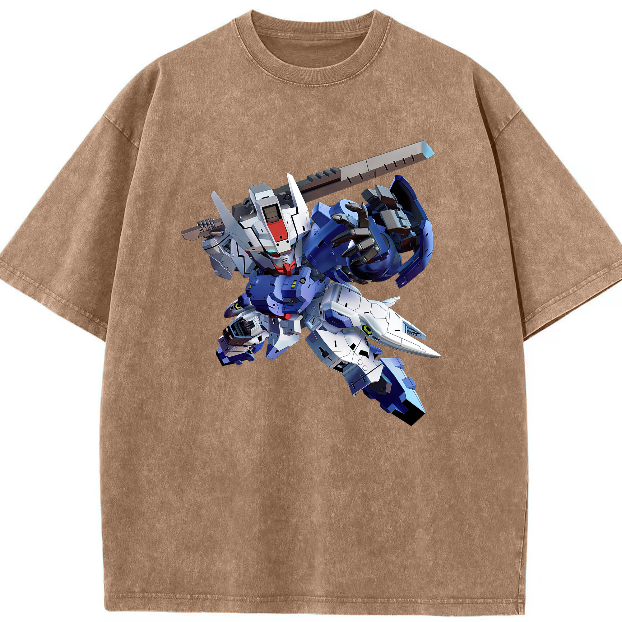 （画像用） 機動戦士ガンダム Mobile Suit Gundam 綿100% ヴィンテージ風 半袖Tシャツ（フロントプリント）
