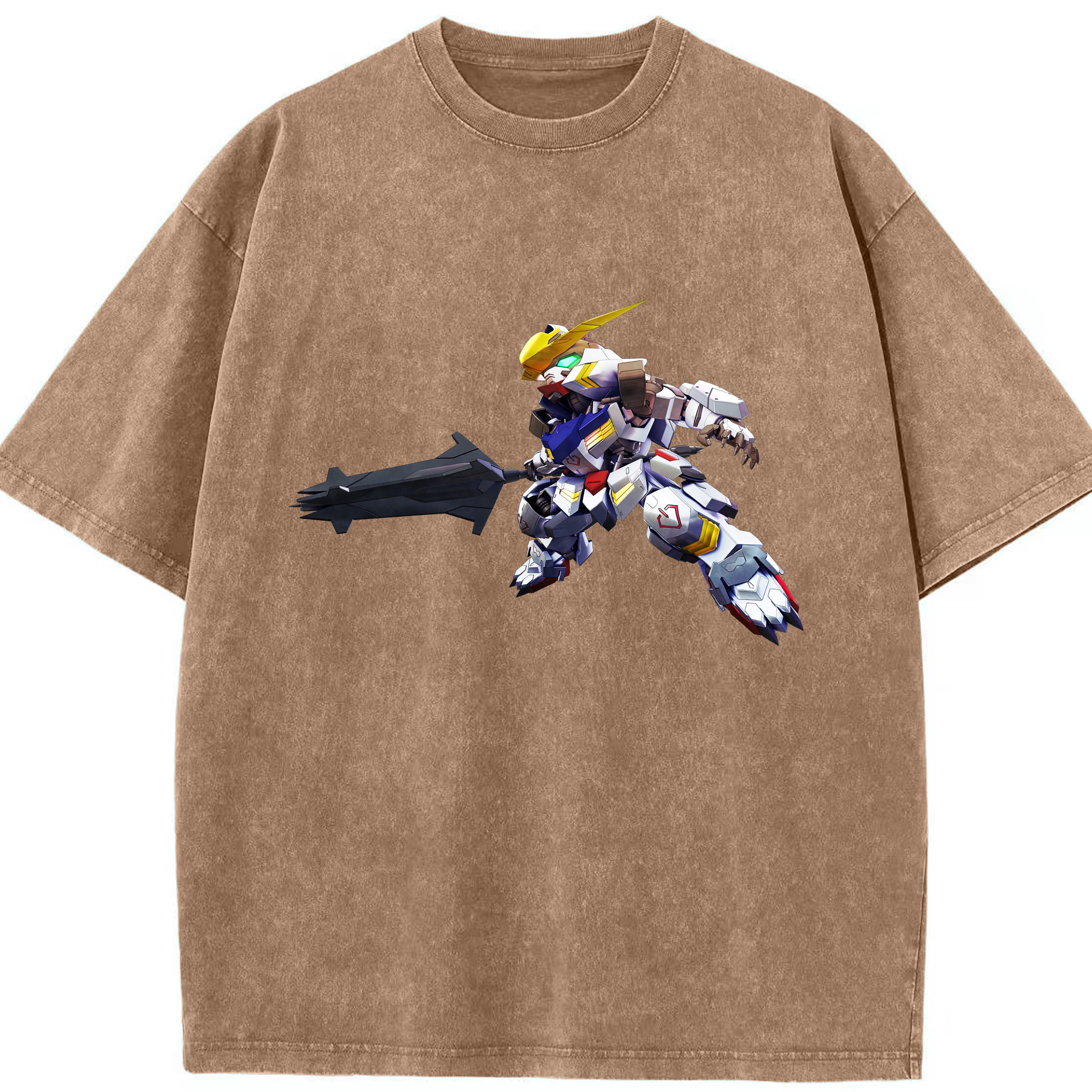 （画像用） 機動戦士ガンダム Mobile Suit Gundam 綿100% ヴィンテージ風 半袖Tシャツ（フロントプリント）